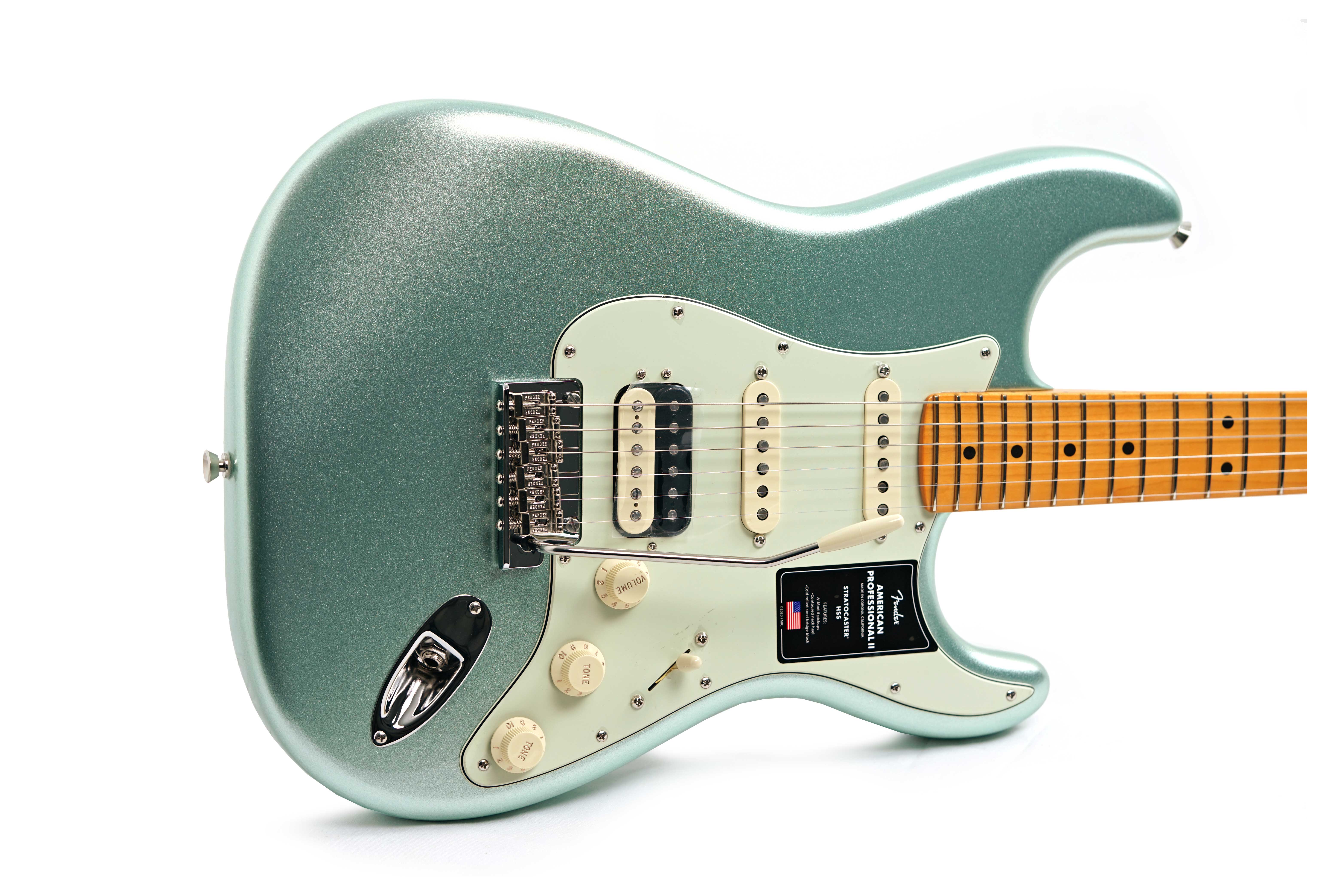 GUITARGUITAR Fender American Professional II Stratocaster HSS Mystic Surf Green Maple Fingerboard #US240045902