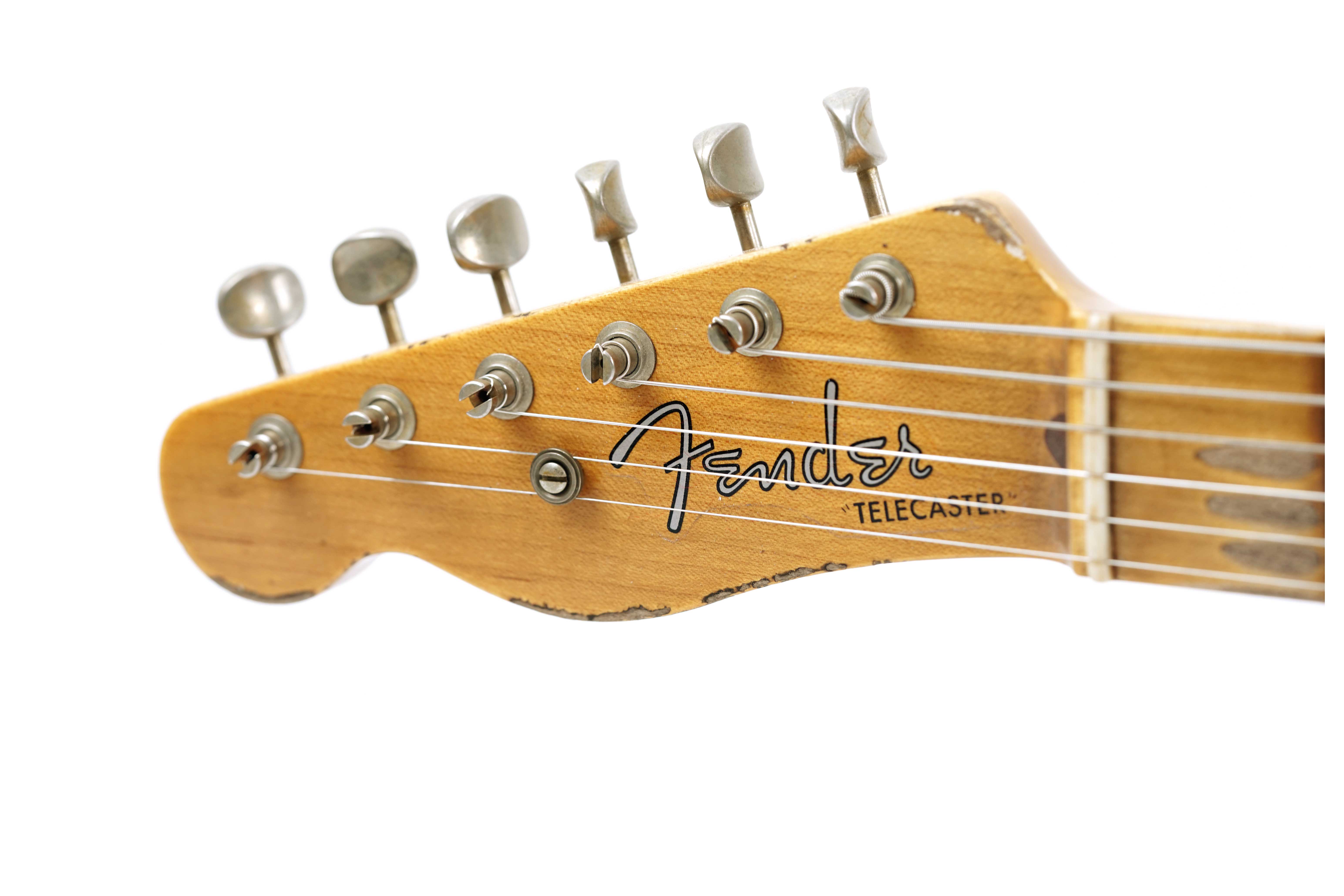 GUITARGUITAR Fender Custom Shop 1952 Telecaster Heavy Relic Aged Nocaster Blonde Maple Fingerboard Left Handed #R131701