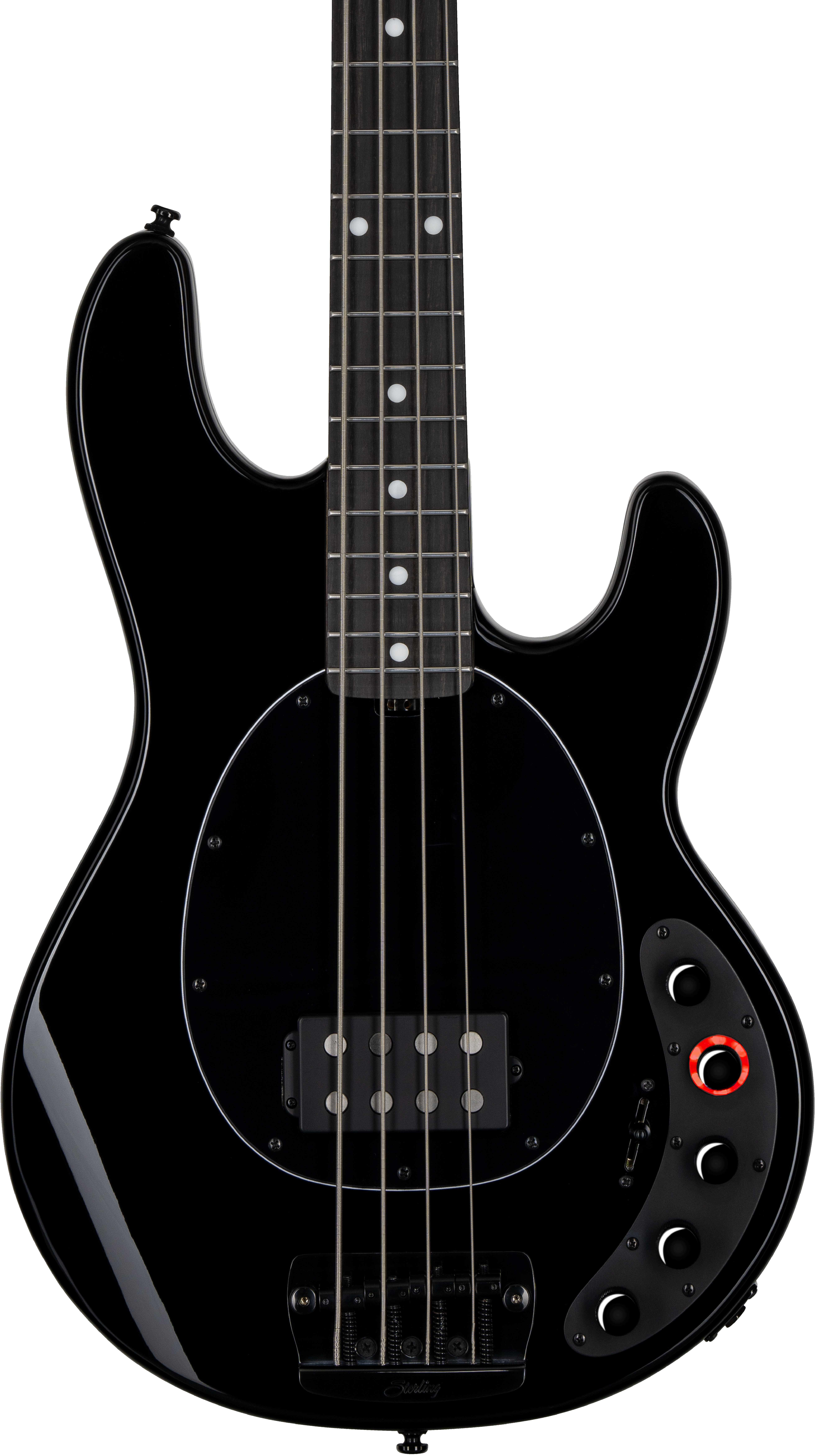 GUITARGUITAR Music Man Sterling DarkRay 4 Obsidian Black