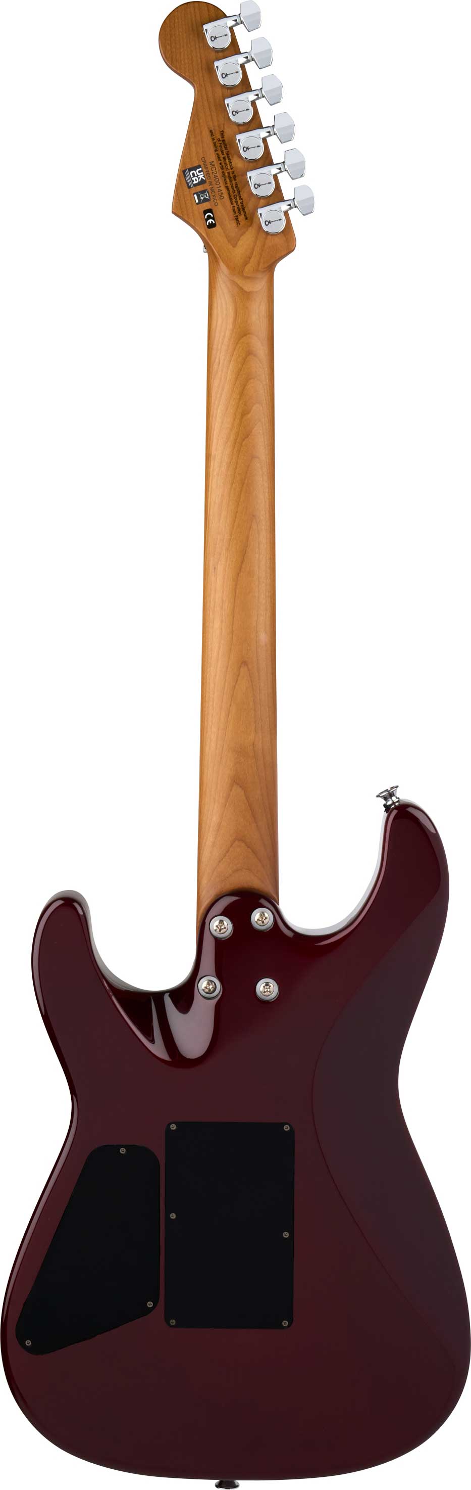 GUITARGUITAR Charvel Pro Mod Plus SRS San Dimas 1 Quilt HH FR Sangria Burst