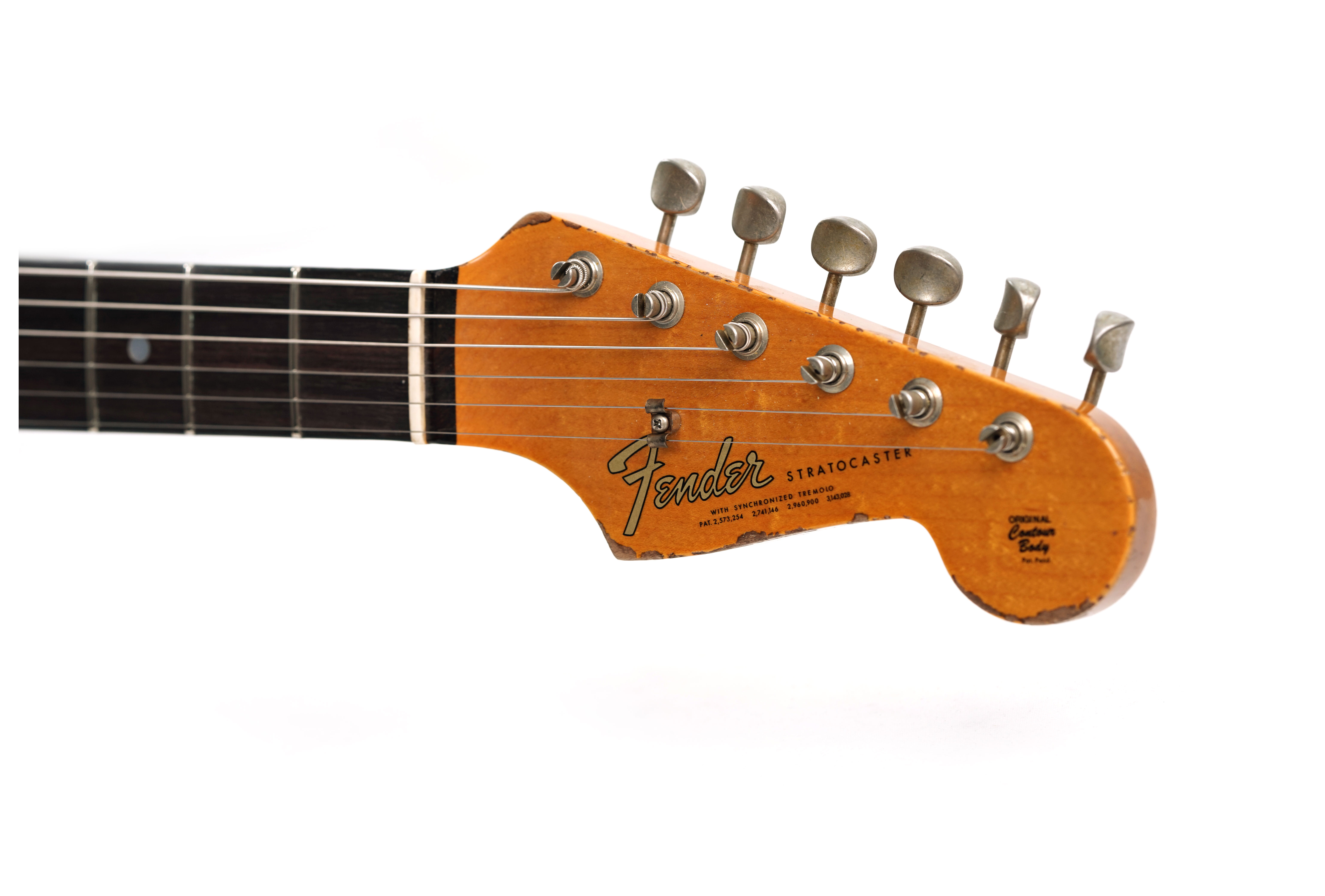 GUITARGUITAR Fender Custom Shop 1965 Stratocaster Super Heavy Relic Super Faded Aged Sherwood Green Metallic over 3-Color Sunburst #CZ586962