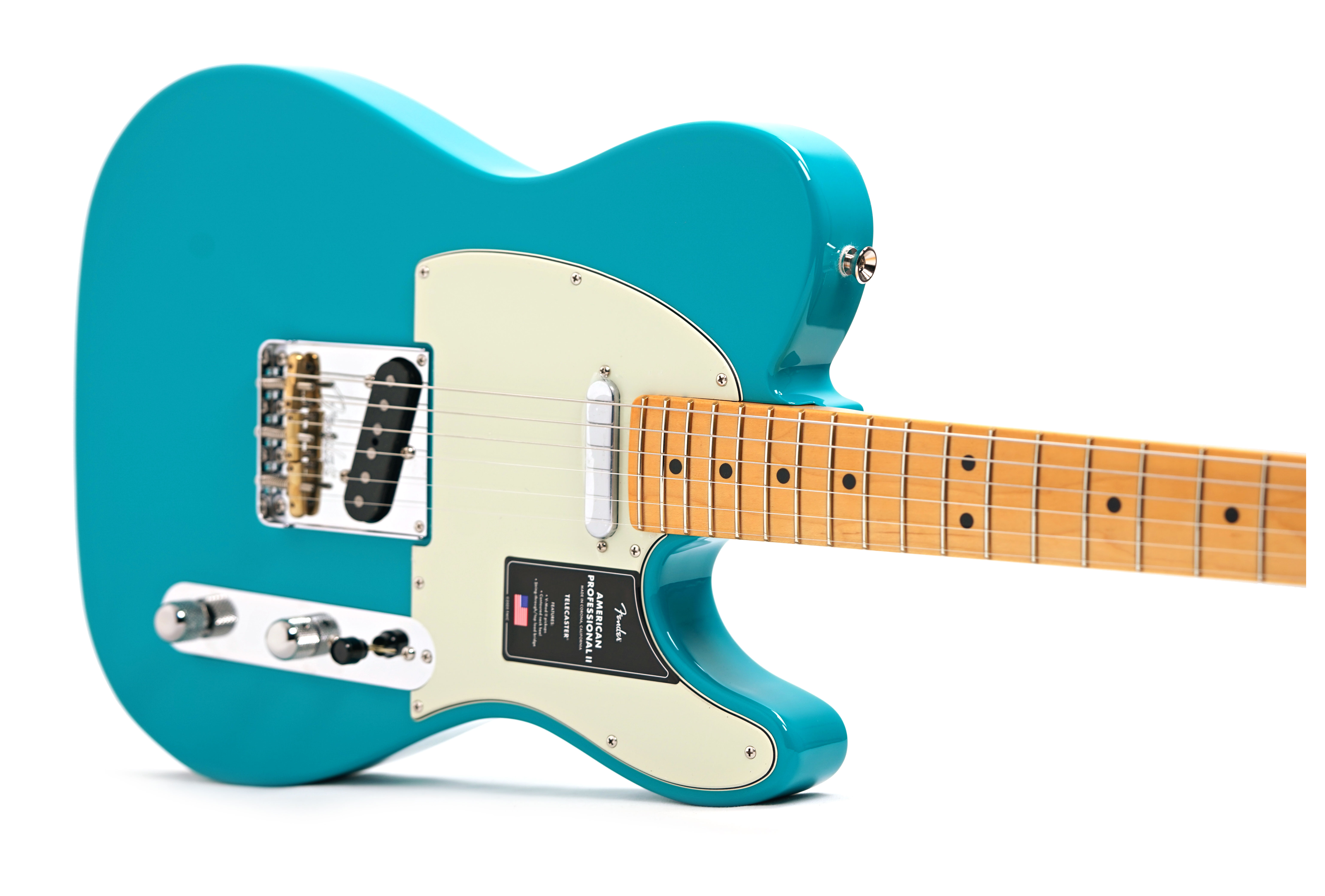 GUITARGUITAR Fender American Professional II Telecaster Miami Blue Maple Fingerboard #US25052472