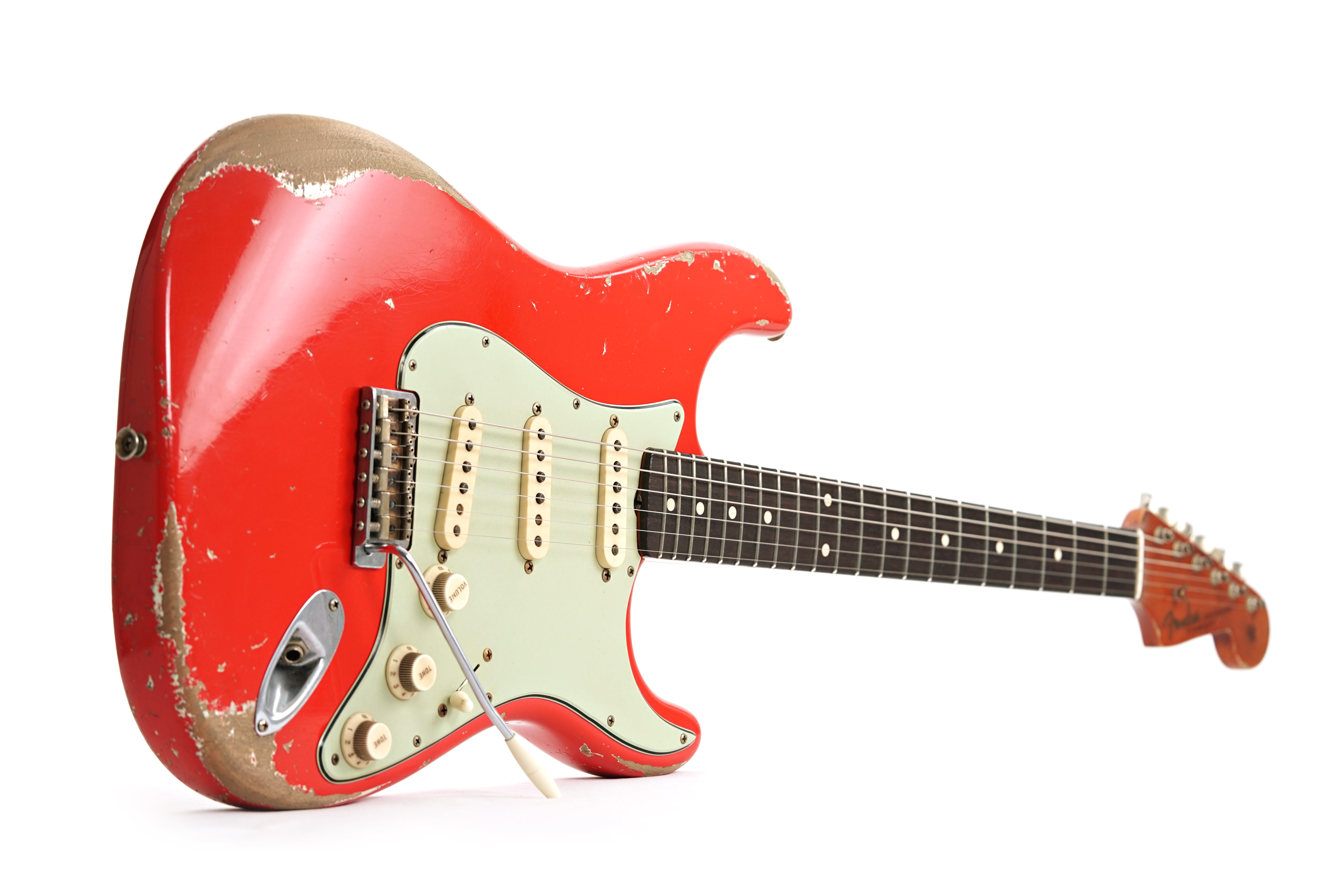 GUITARGUITAR Fender Custom Shop 61 Stratocaster Relic Fiesta Red Master Built by Levi Perry #R132225