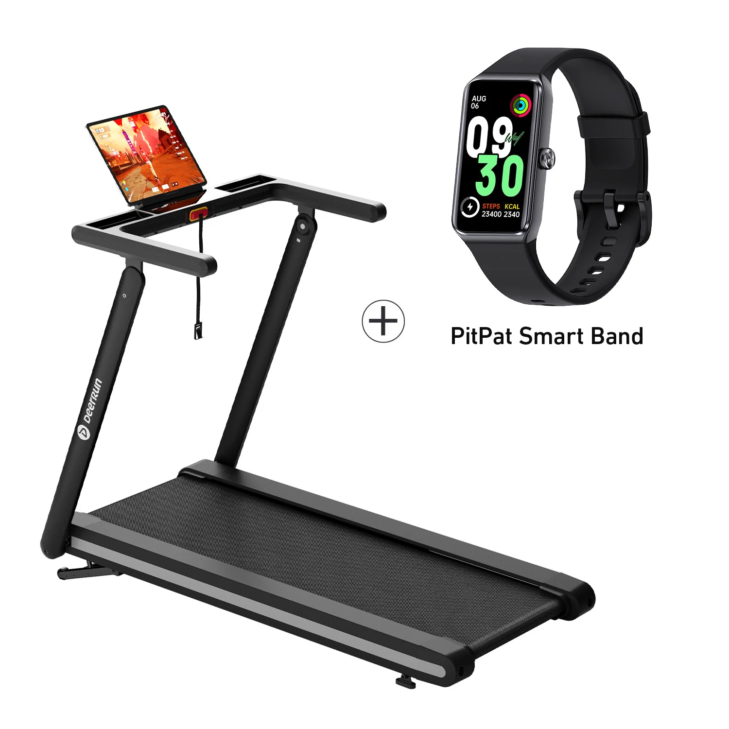 DeerRun X20 Incline Home Treadmill with 15% Auto Incline & Full Running Deck | 400 lbs, 11.3 mph