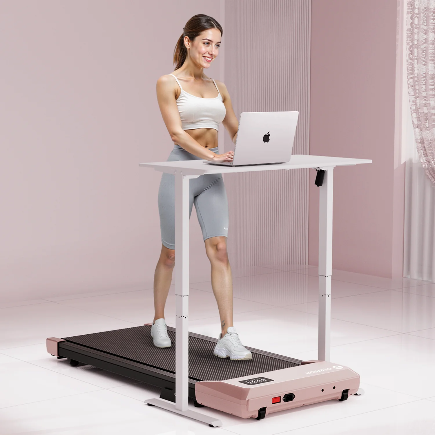 DeerRun Q2 Urban Smart Walking Pad with 7% Incline Treadmill Remote Control