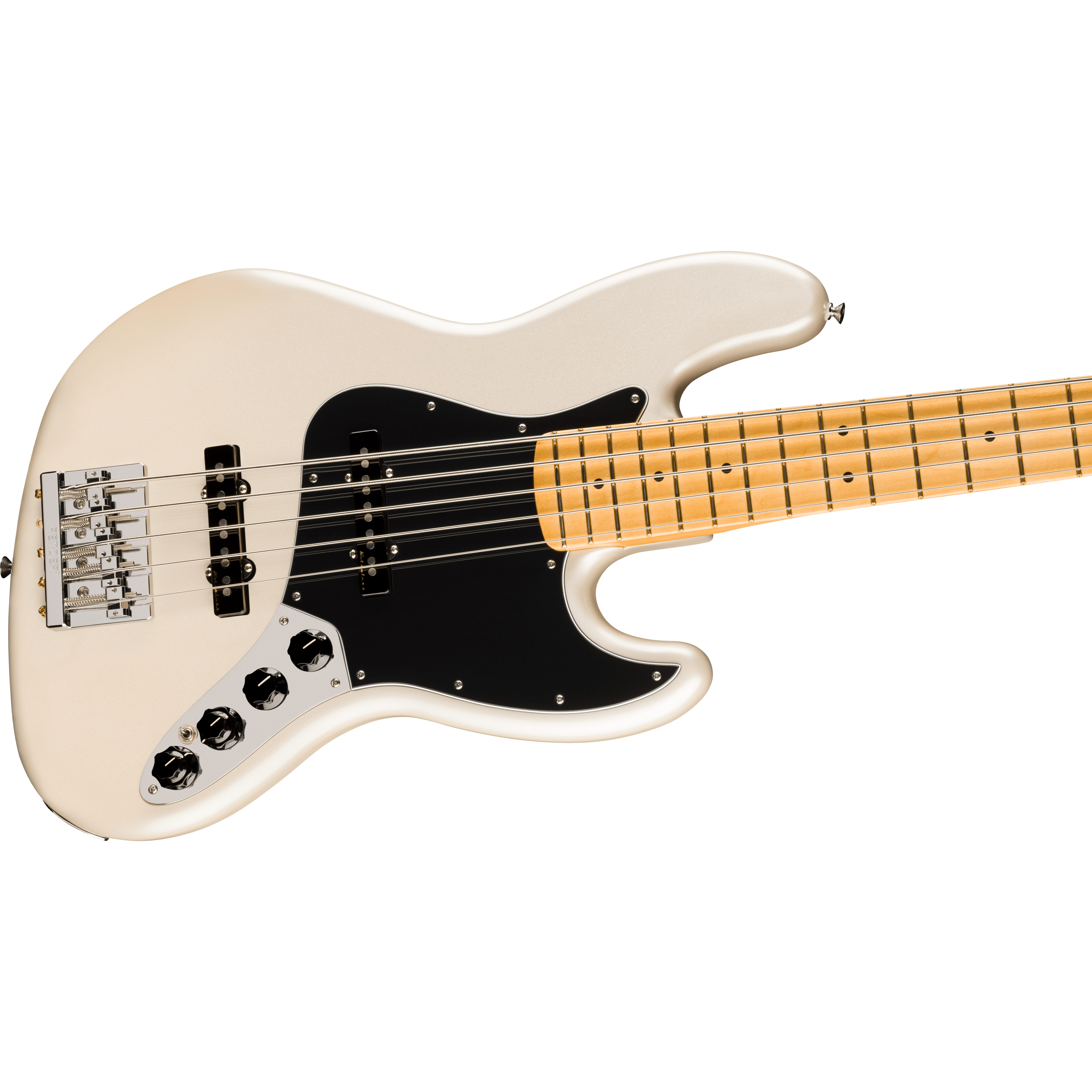 GUITARGUITAR Fender Player II Modified Active Jazz Bass V Olympic Pearl Maple Fingerboard