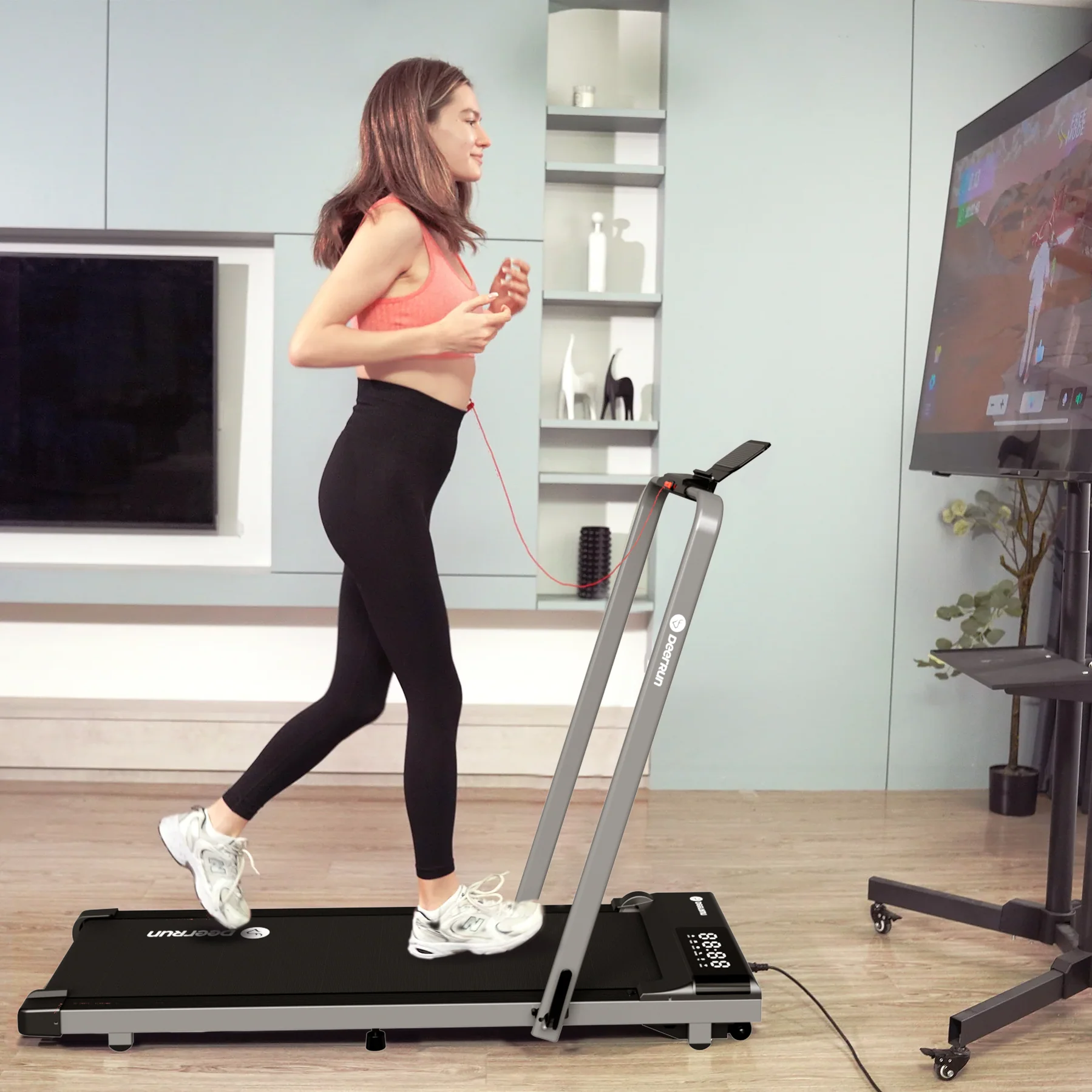 DeerRun 2 in 1 Foldable Treadmills