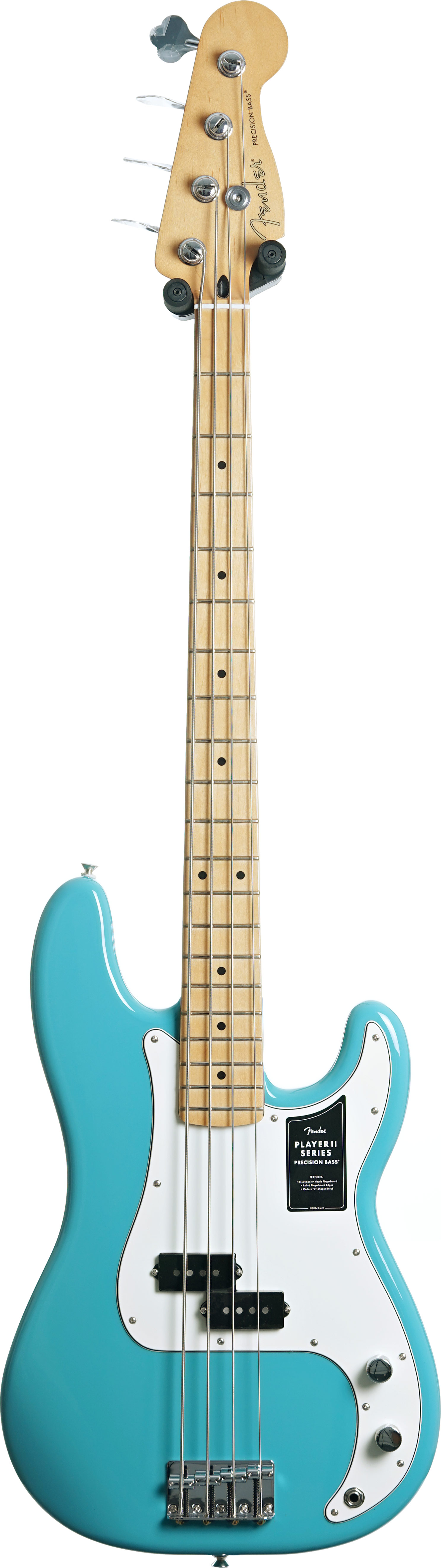 GUITARGUITAR Fender Player II Precision Bass Aquatone Blue Maple Fingerboard