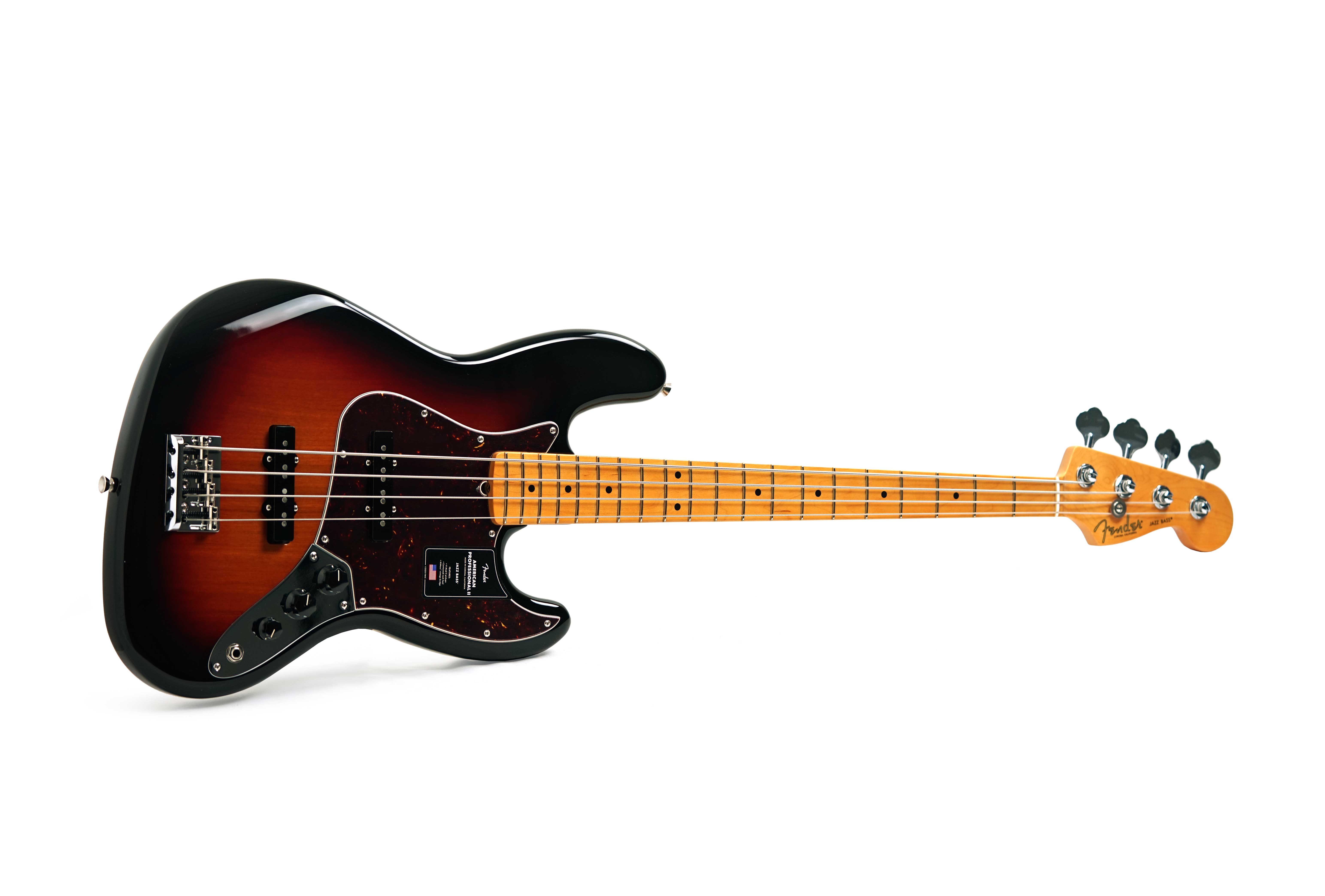 GUITARGUITAR Fender American Professional II Jazz Bass 3 Tone Sunburst Maple Fingerboard #US25093821