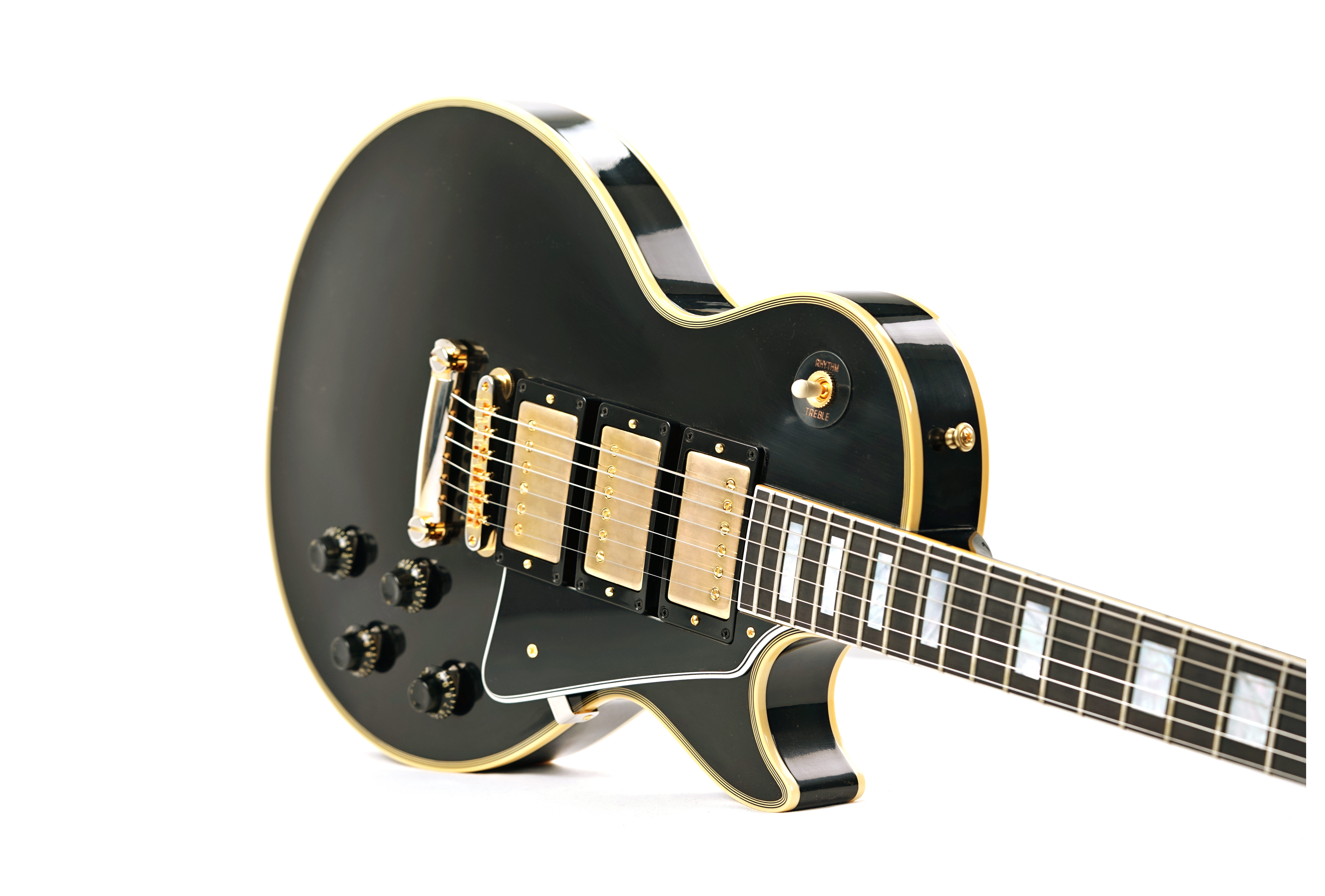 GUITARGUITAR Gibson Custom Shop 1957 Les Paul Custom 3 Pickup VOS Ebony