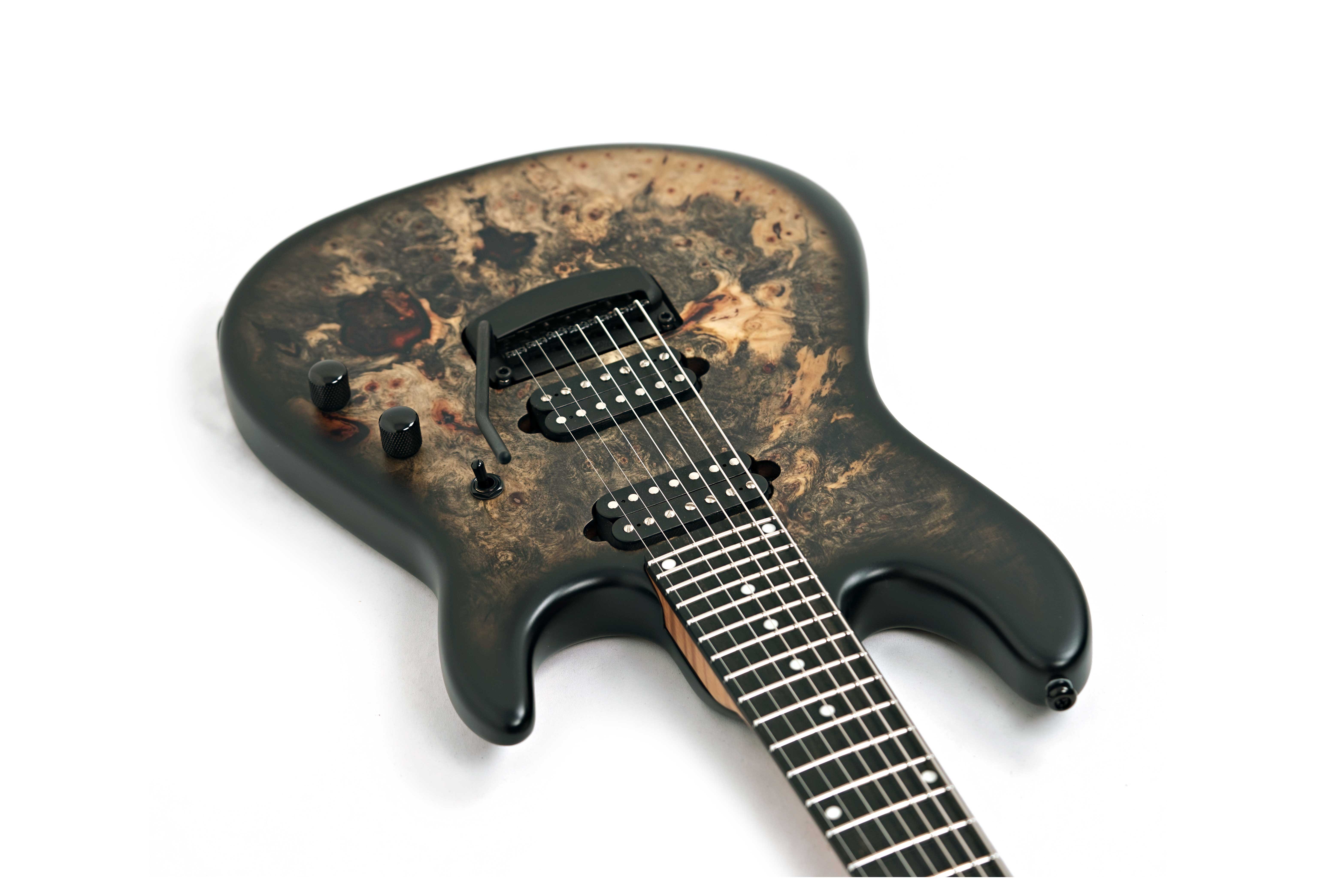GUITARGUITAR Music Man Cutlass HH Trem 7 Jason Richardson Burl Ebony Fingerboard #S12332