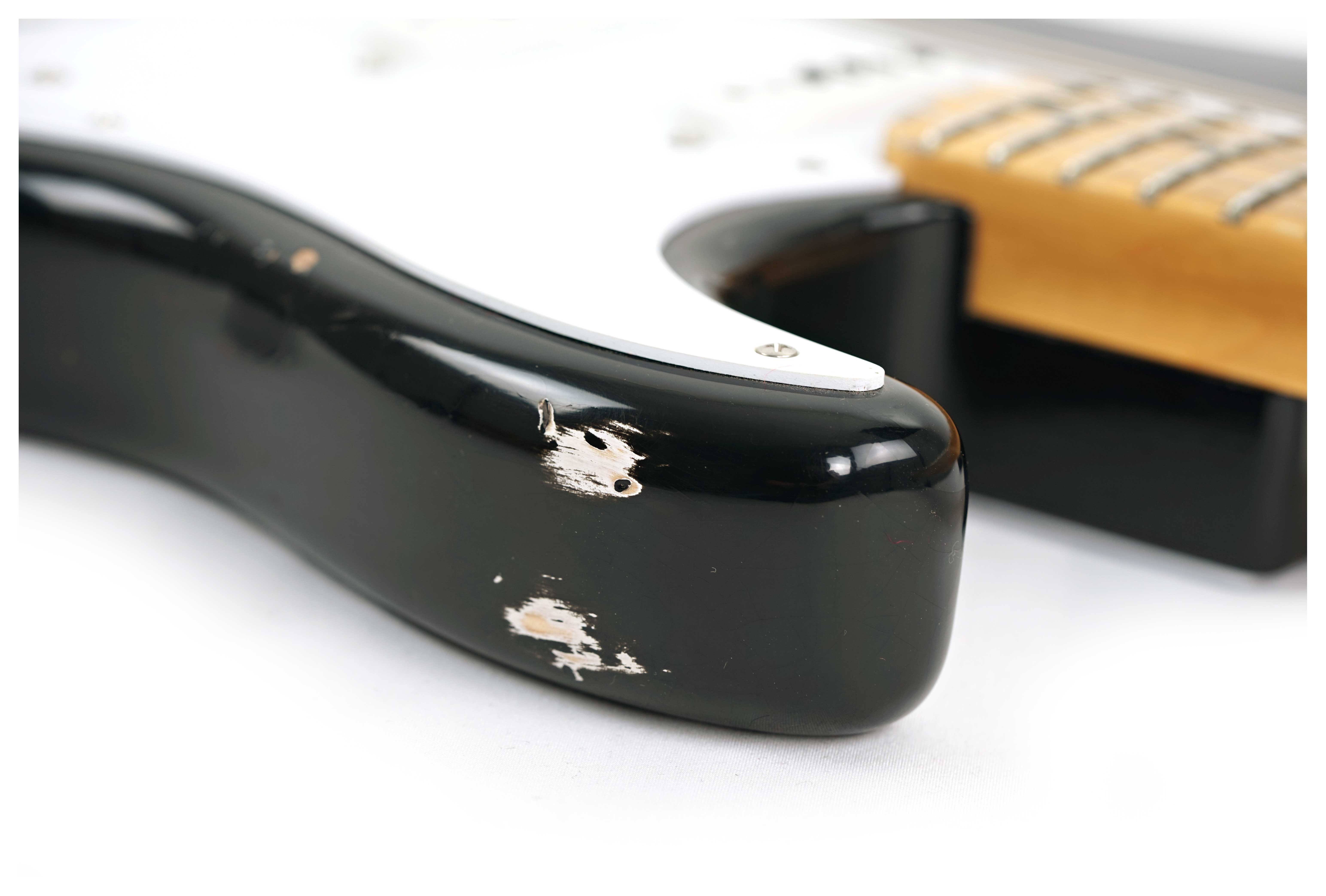 GUITARGUITAR Fender Custom Shop Limited Edition 1954 Stratocaster Relic Aged Black with Closet Classic Hardware #LXX0465