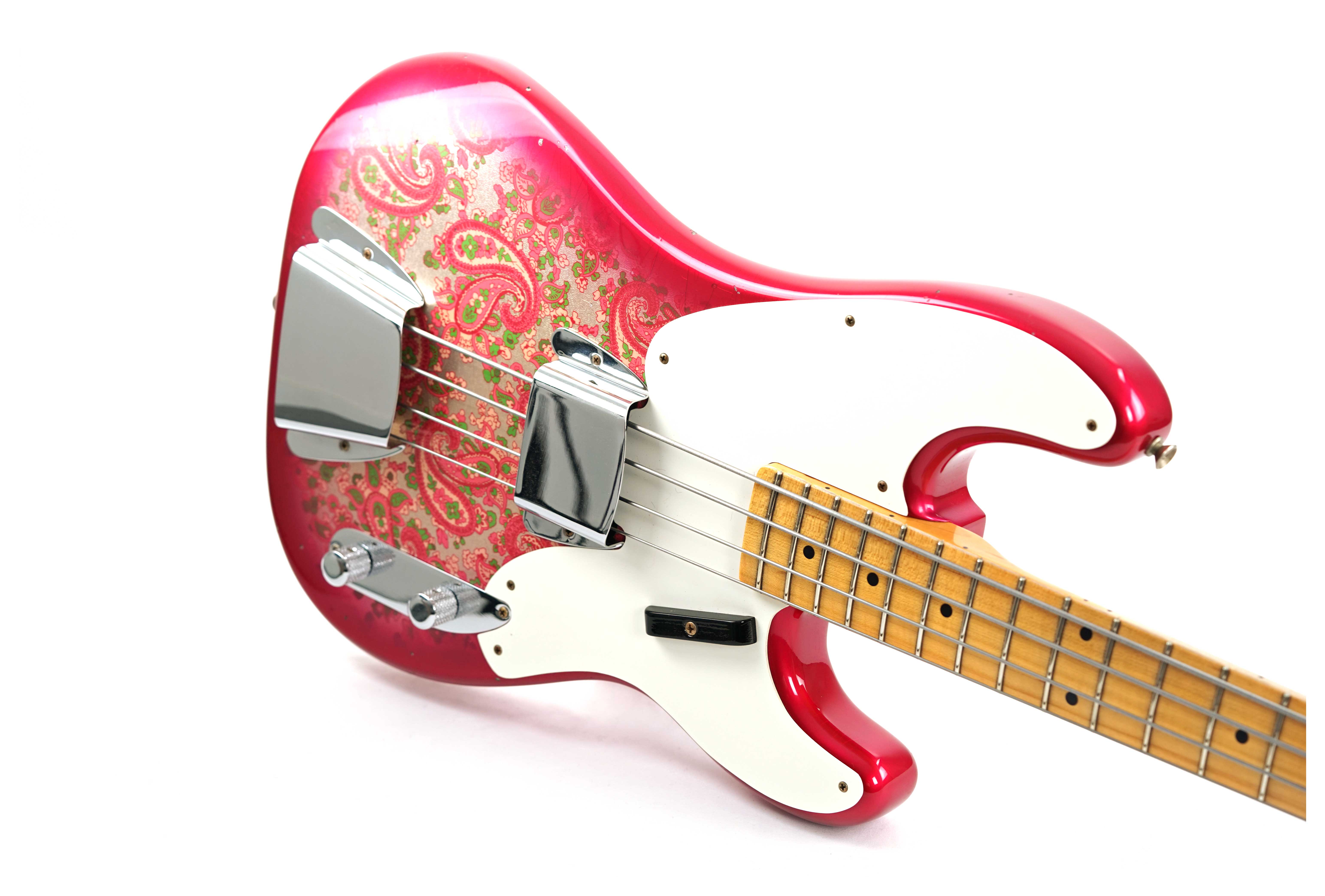 GUITARGUITAR Fender Custom Shop 1954 Precision Bass Journeyman Relic Pink Paisley