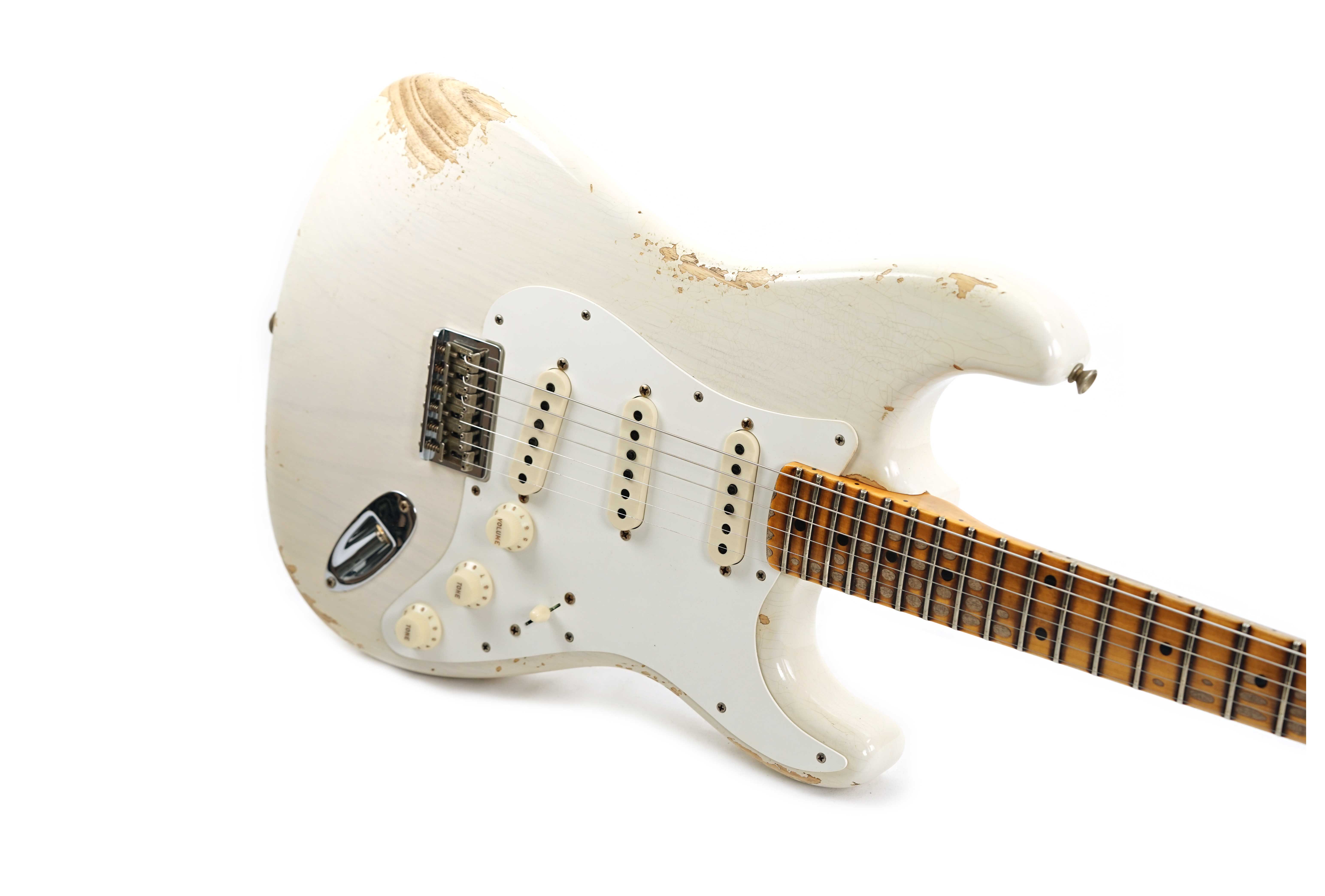 GUITARGUITAR Fender Custom Shop Limited Edition Red Hot Hardtail Stratocaster Heavy Relic Aged White Blonde #CZ579291