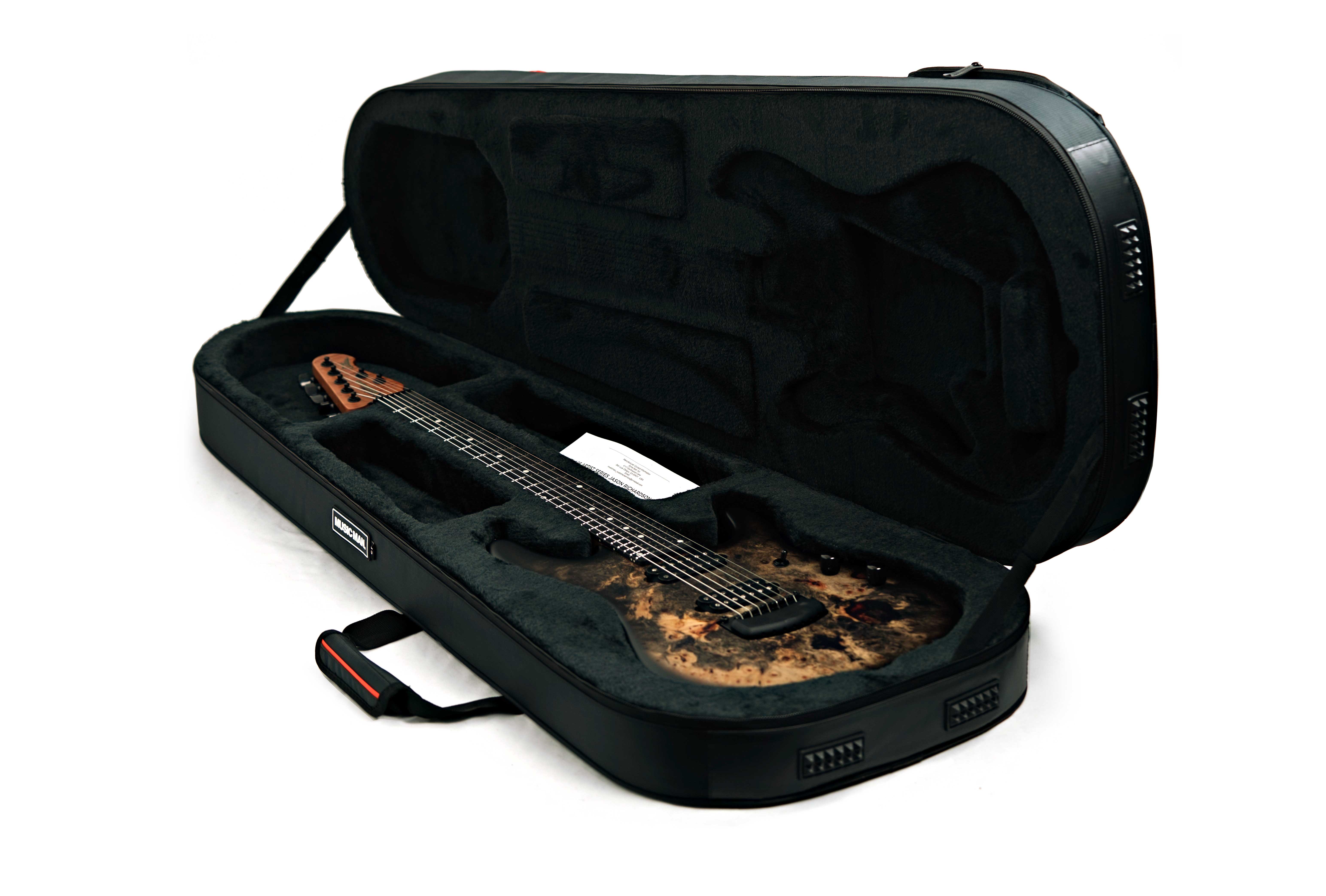 GUITARGUITAR Music Man Cutlass HH Trem 7 Jason Richardson Burl Ebony Fingerboard #S12332