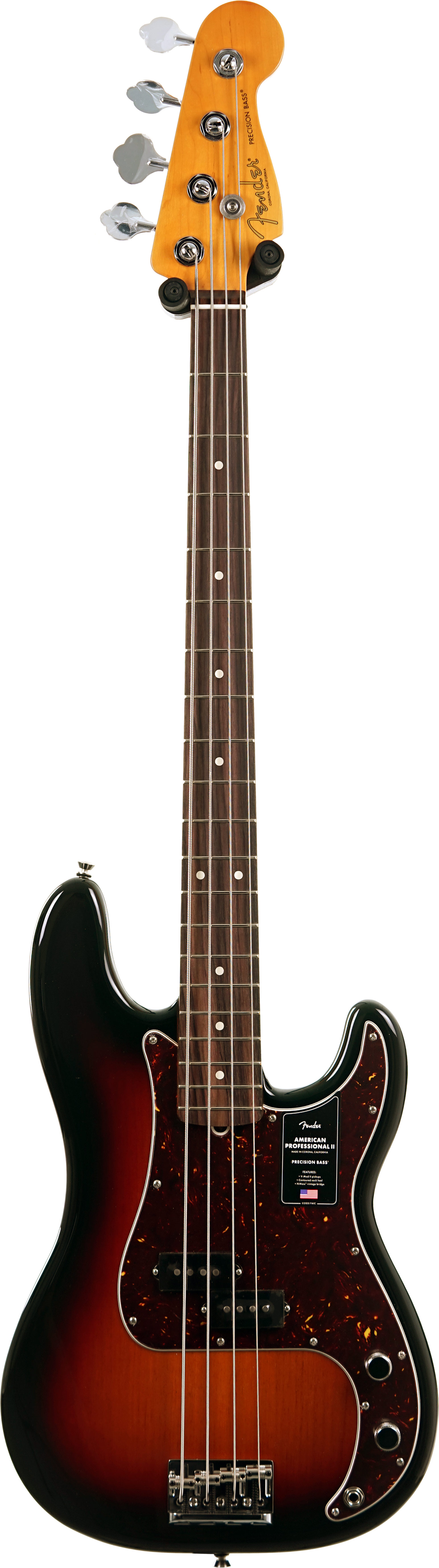 GUITARGUITAR Fender American Professional II Precision Bass 3 Tone Sunburst Rosewood Fingerboard #US25101312