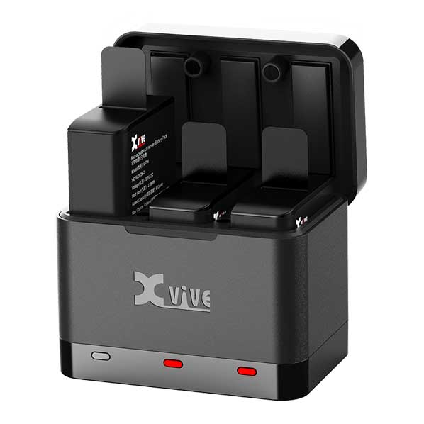 GUITARGUITAR XVive U5C Battery Charger and Three U5B Batteries for Xvive U5