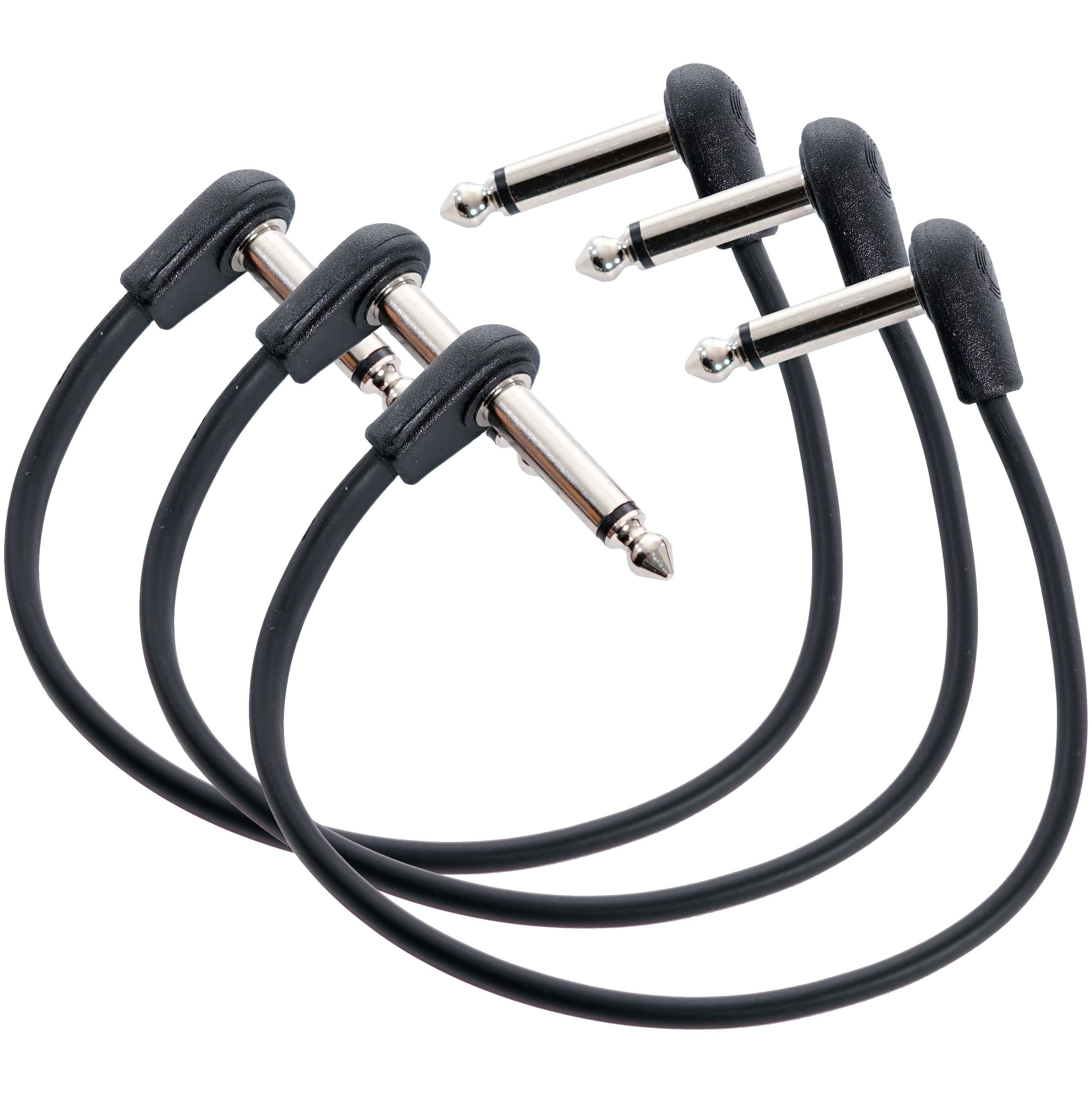 GUITARGUITAR Ordo 3 for 2 - Right Angle Flat Patch Cables 20cm
