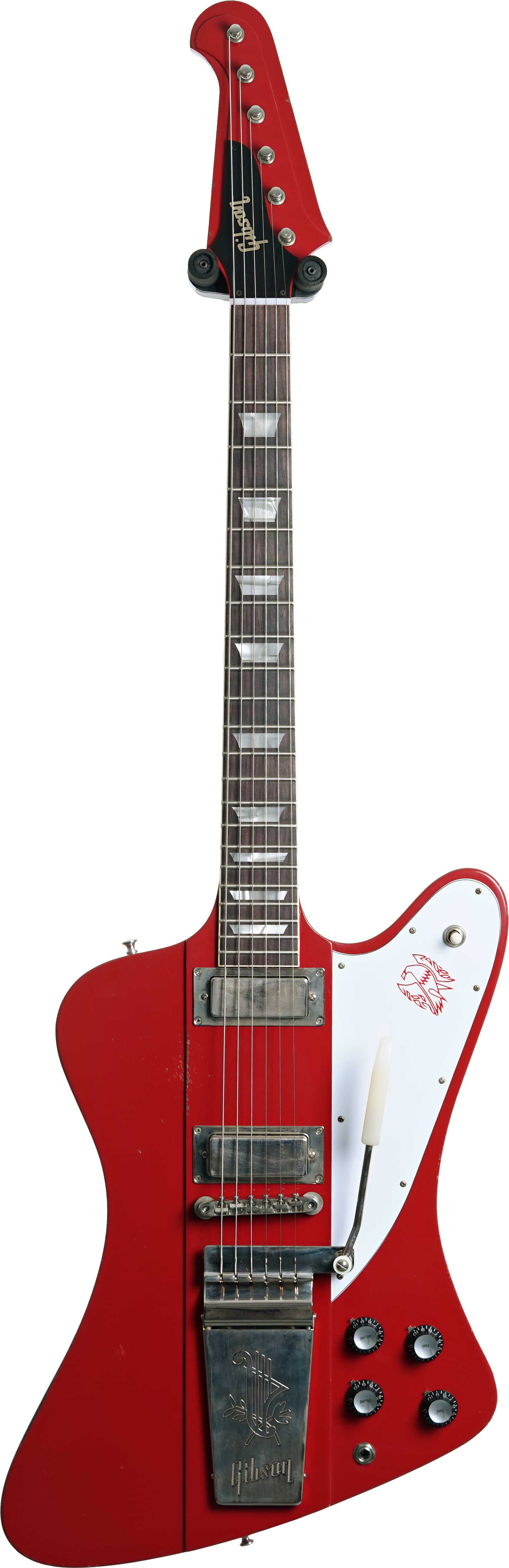GUITARGUITAR Gibson Custom Shop 1963 Firebird V w/ Maestro Vibrola Light Aged Cardinal Red #400783