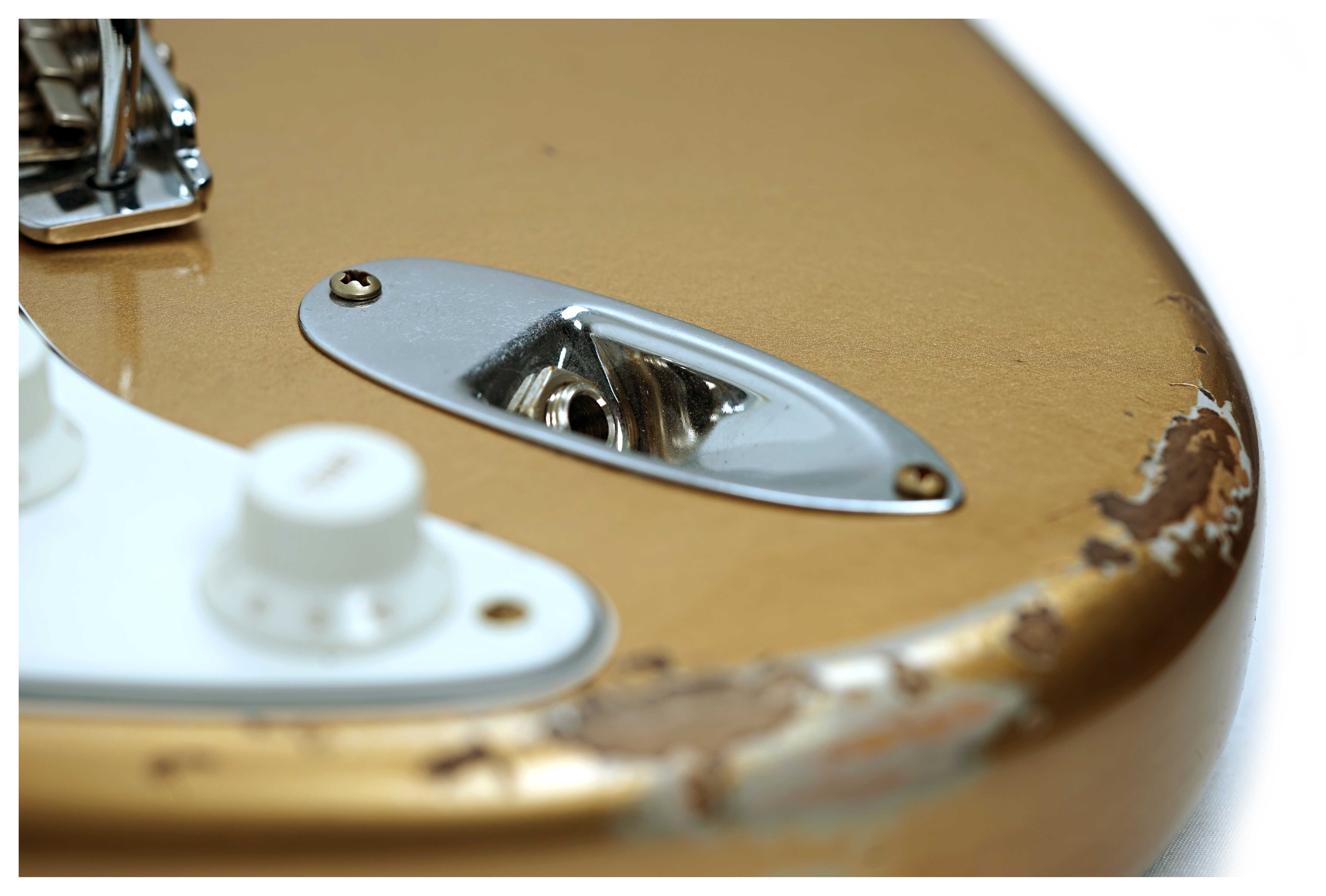 GUITARGUITAR Fender Custom Shop Mid 60's Stratocaster Relic HLE Gold Left Handed #R144606