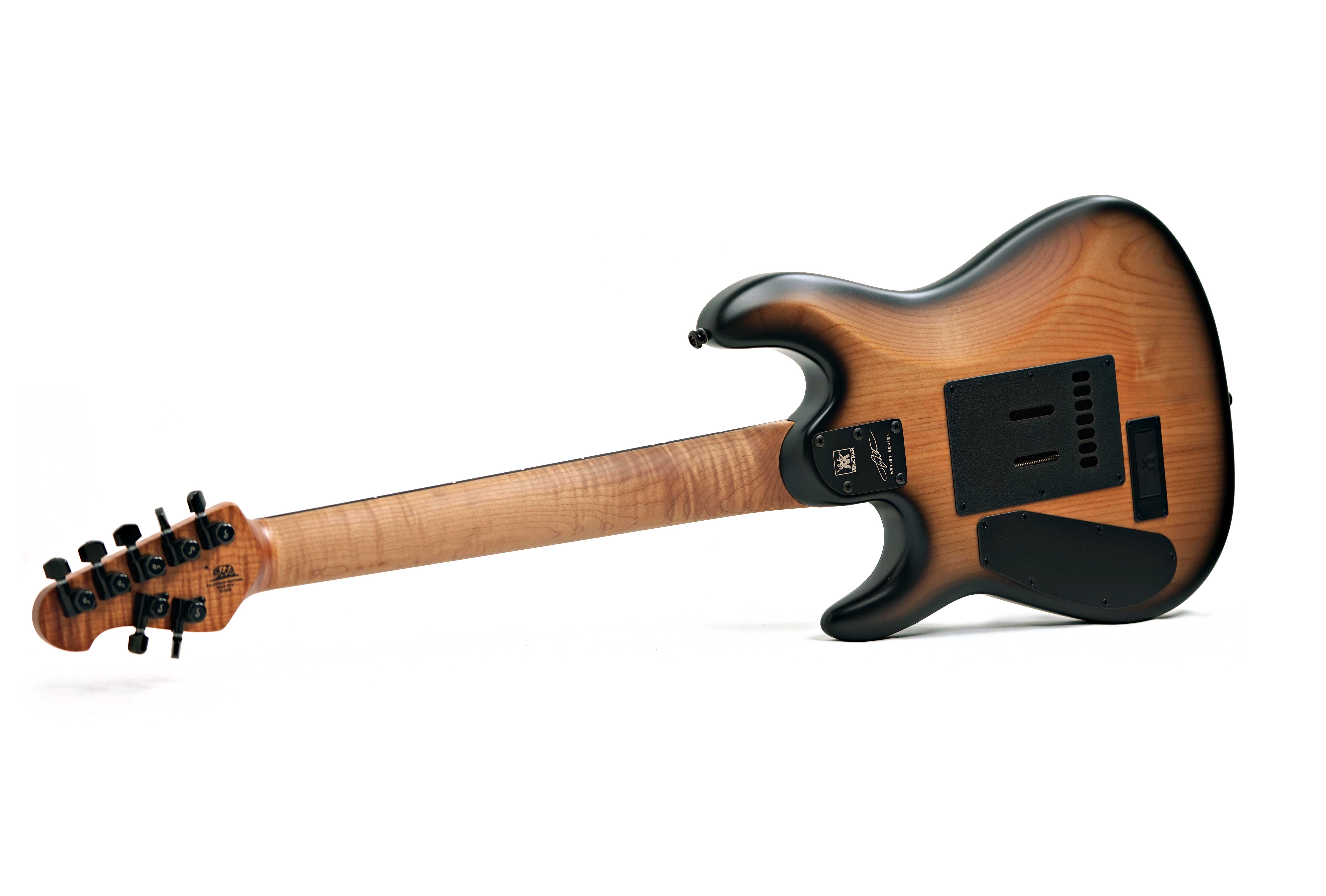 GUITARGUITAR Music Man Cutlass HH Trem 7 Jason Richardson Burl Ebony Fingerboard #S12332