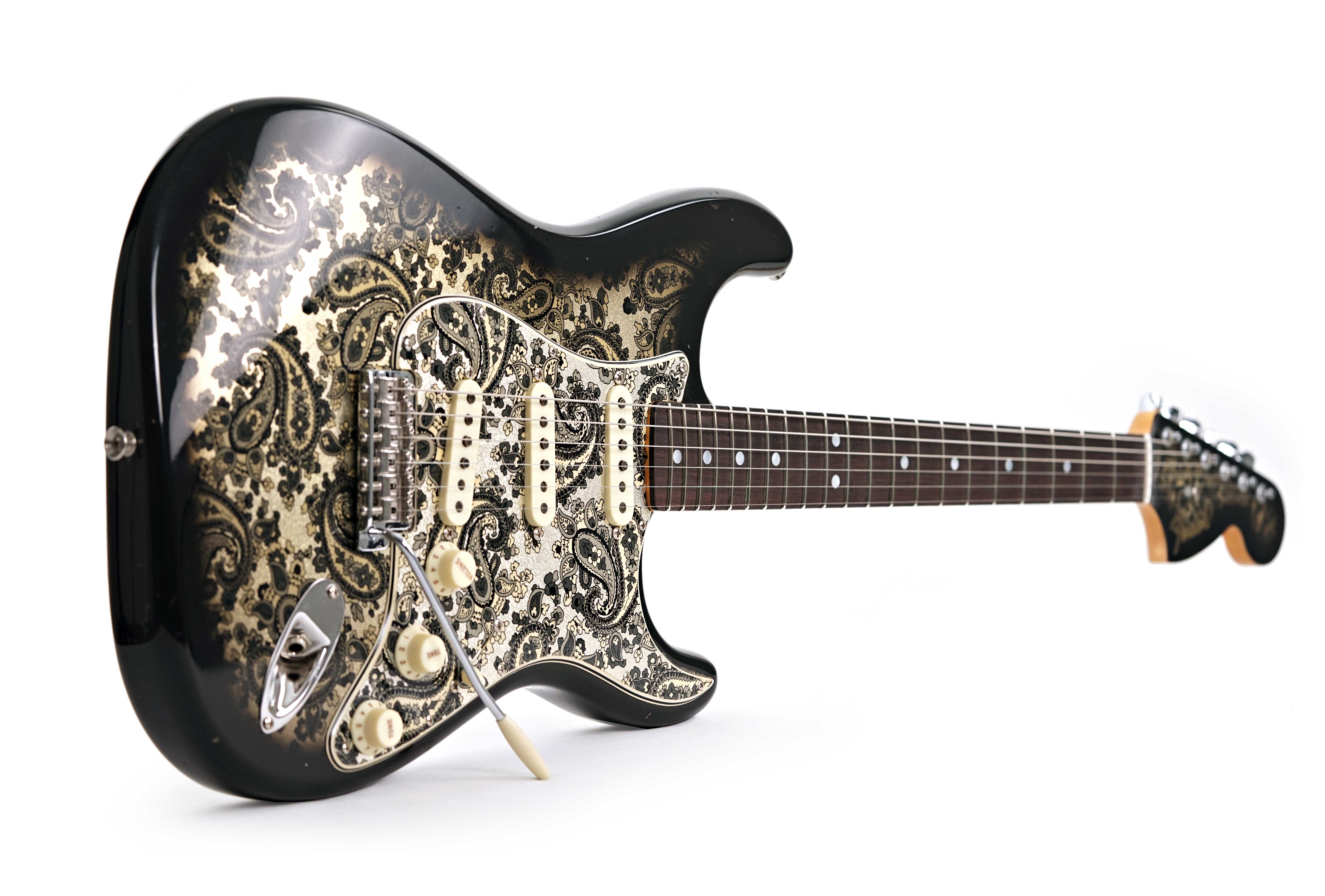 GUITARGUITAR Fender Custom Shop Limited Edition 1968 Stratocaster Journeyman Relic Black Paisley #CZ586101