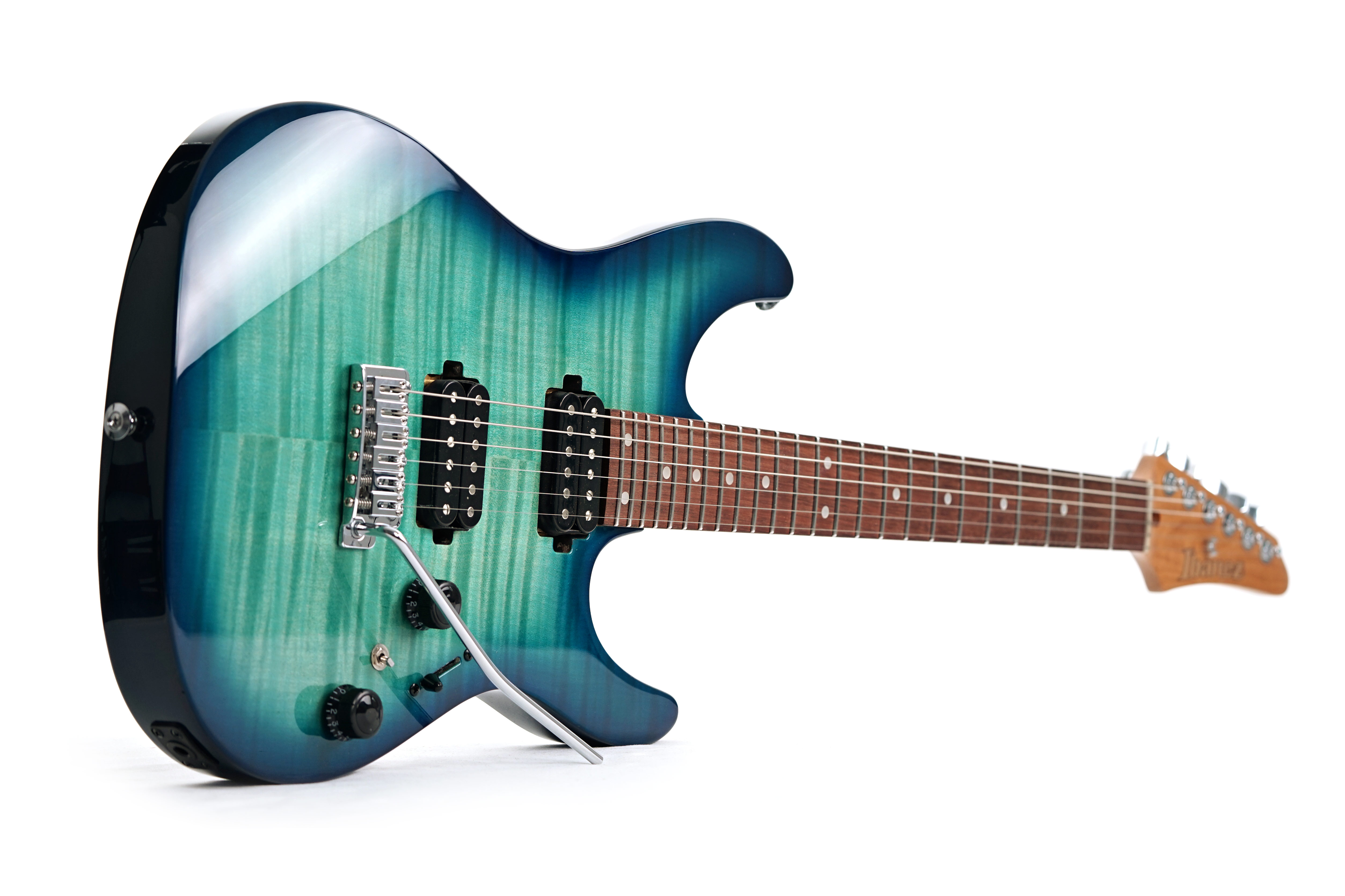 GUITARGUITAR Ibanez AZ24S1F AZ Standard HH Transparent Turquoise Burst