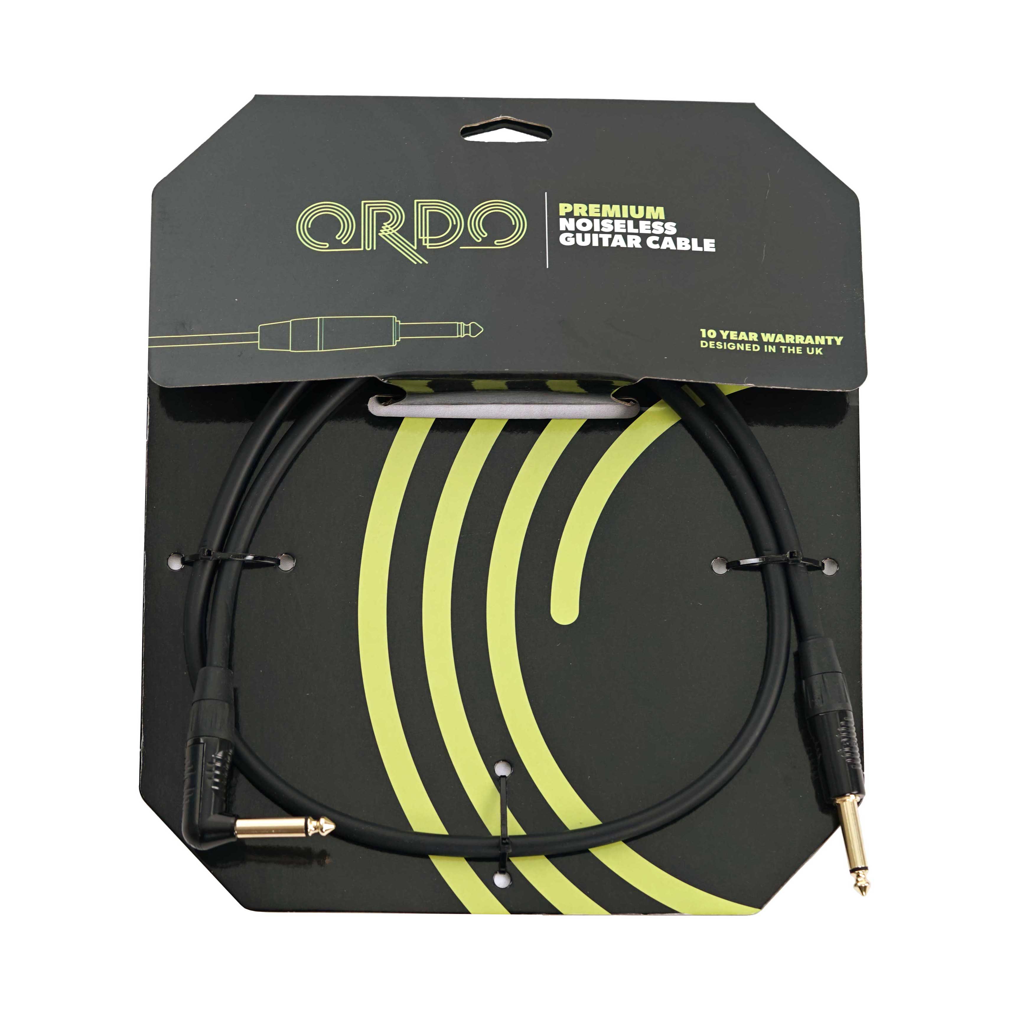 GUITARGUITAR Ordo C-IC3-1-1J-1JA 3ft/1m Premium Guitar Cable with Rean by Neutrik Connectors