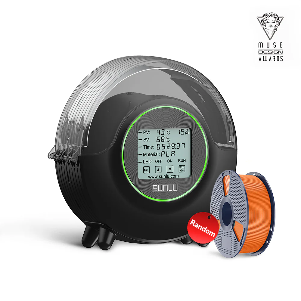 SUNLU S2 Filament Dryer, 360° Surround Heating During 3D Printing