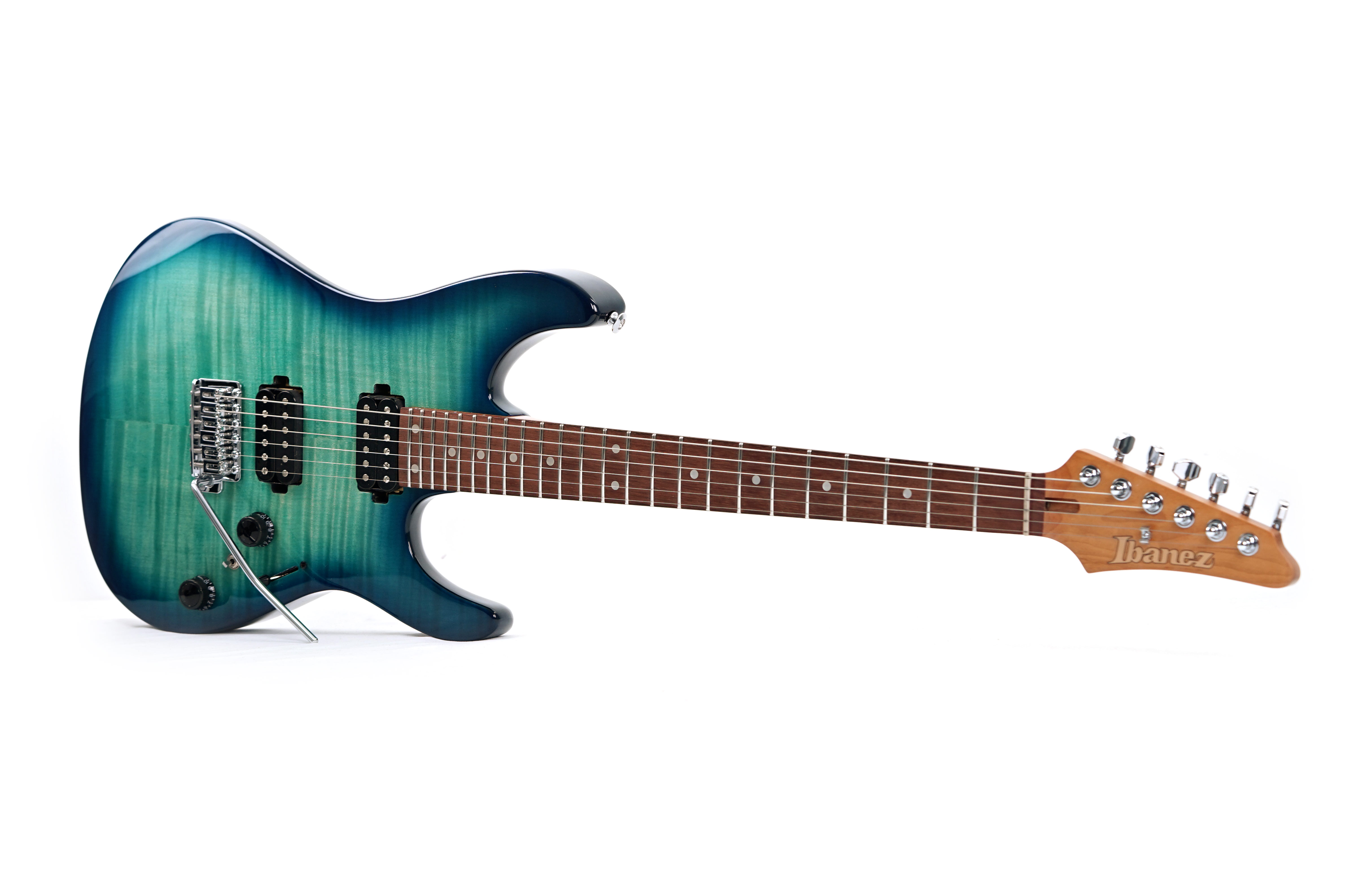 GUITARGUITAR Ibanez AZ24S1F AZ Standard HH Transparent Turquoise Burst