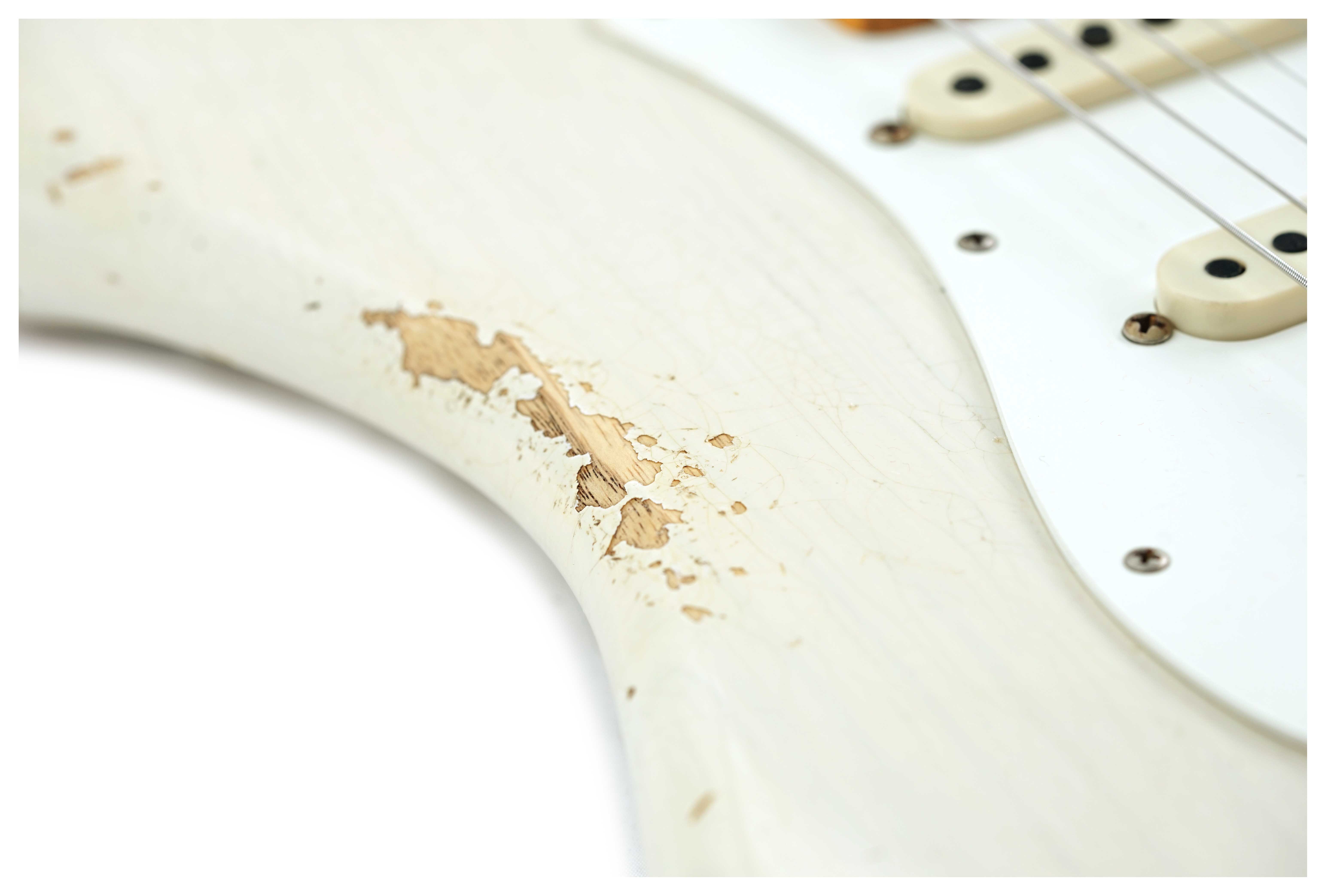 GUITARGUITAR Fender Custom Shop Limited Edition Red Hot Hardtail Stratocaster Heavy Relic Aged White Blonde #CZ579291