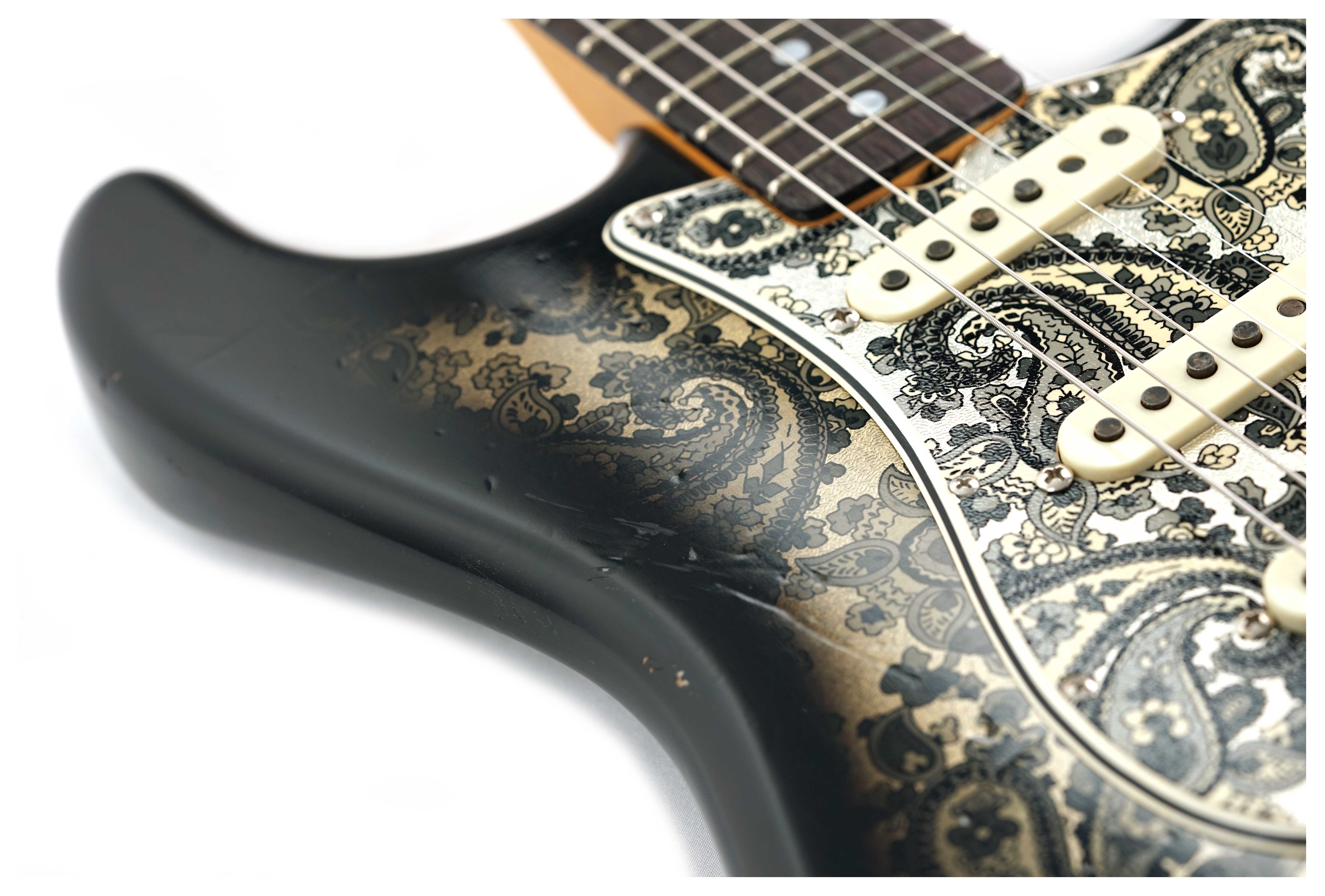 GUITARGUITAR Fender Custom Shop Limited Edition 1968 Stratocaster Journeyman Relic Black Paisley #CZ584214
