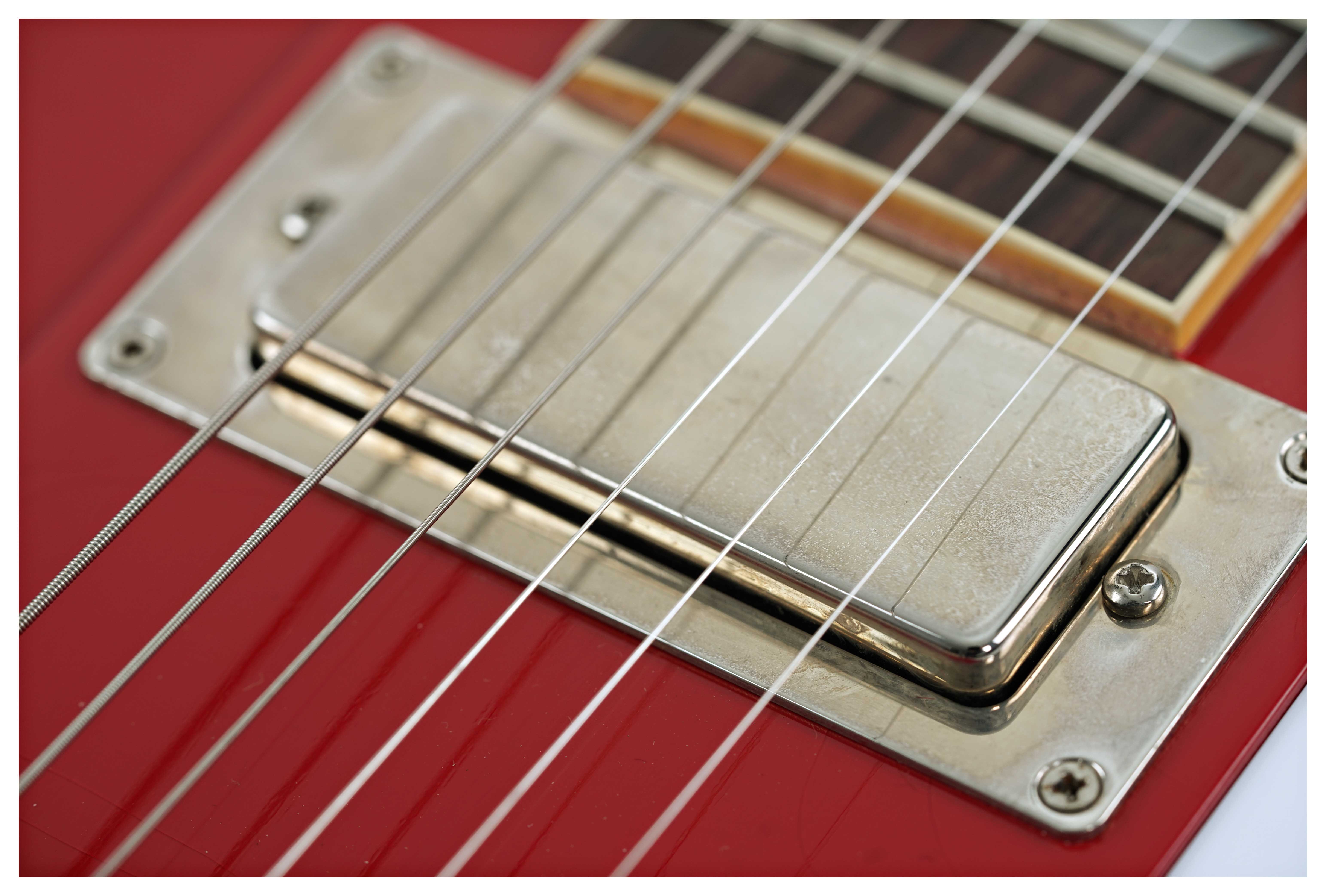GUITARGUITAR Gibson Custom Shop 1963 Firebird V w/ Maestro Vibrola Light Aged Cardinal Red #400783