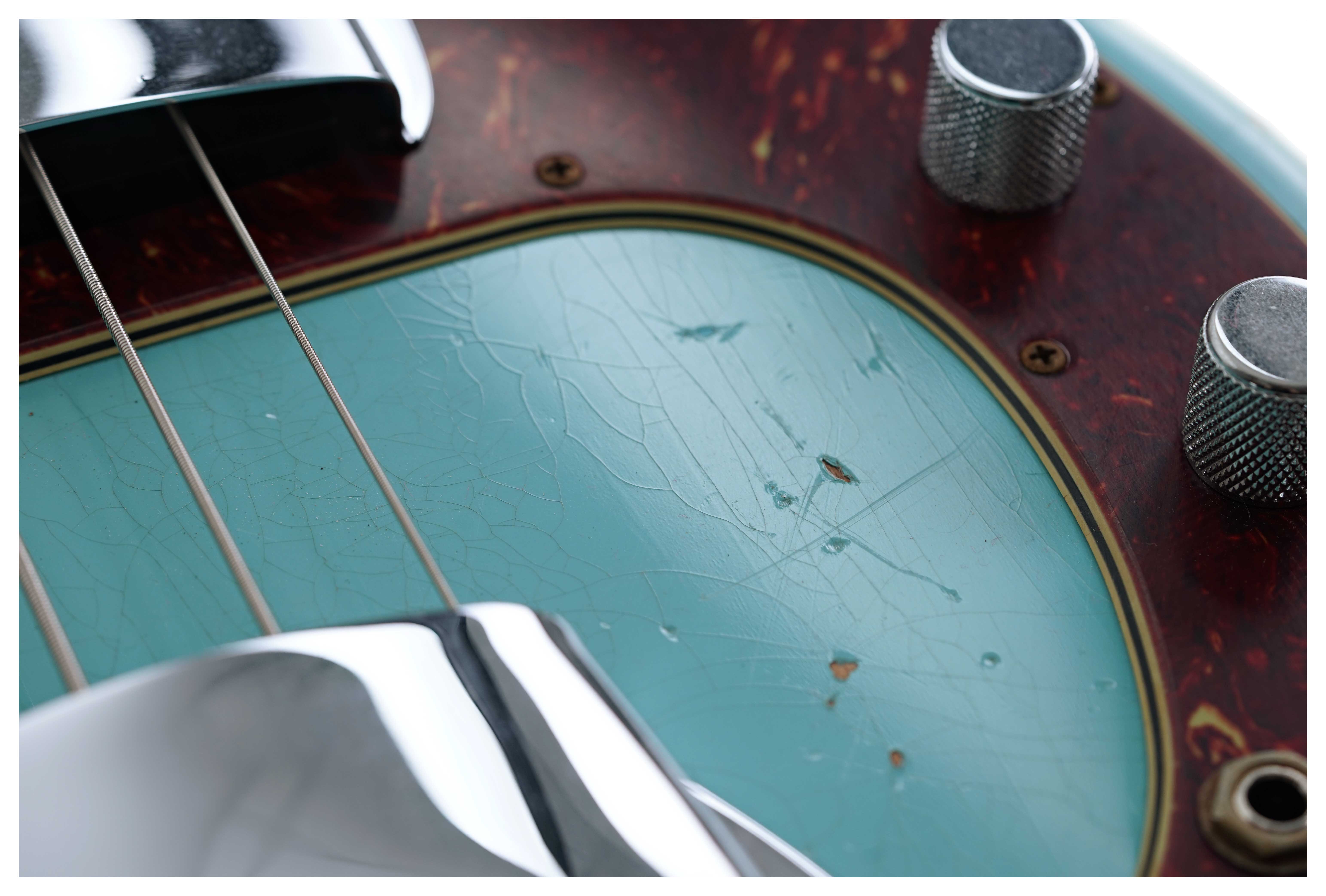 GUITARGUITAR Fender Custom Shop Limited Edition 1963 Precision Bass Heavy Relic Aged Daphne Blue #CZ580843