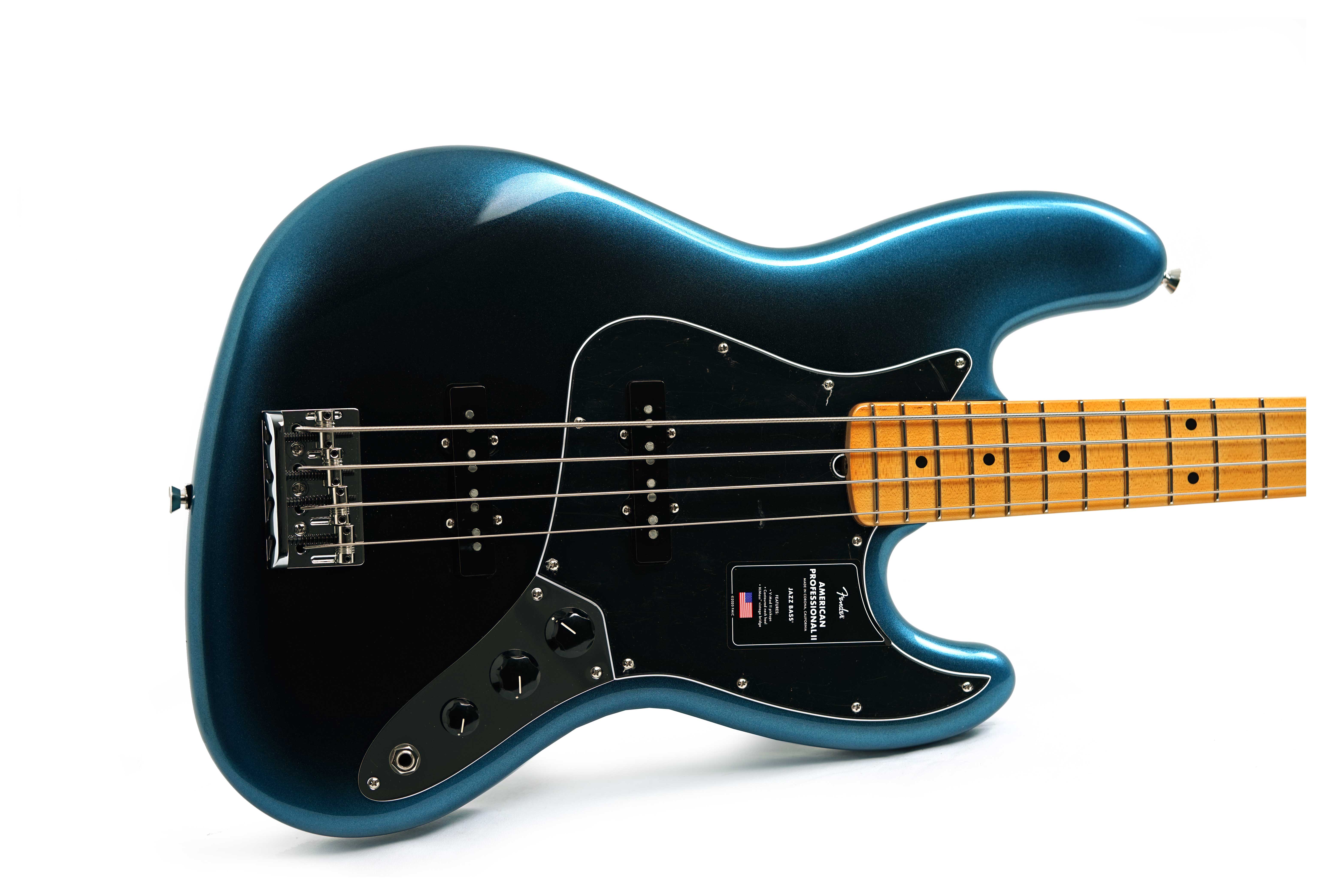 GUITARGUITAR Fender American Professional II Jazz Bass Dark Night Maple Fingerboard #US25038318