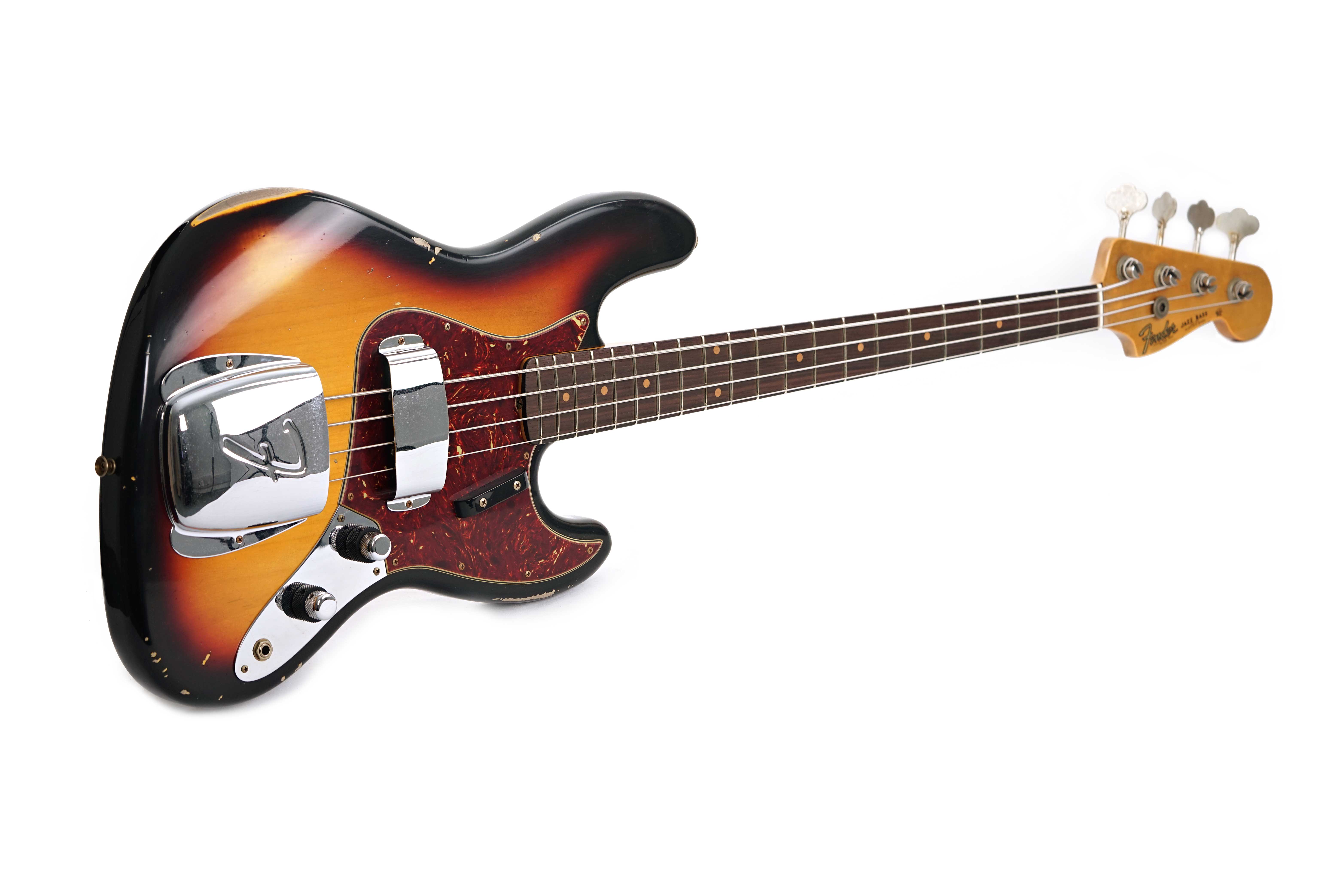 GUITARGUITAR Fender Custom Shop 62 Jazz Bass Relic 3-Color Sunburst #CZ572525