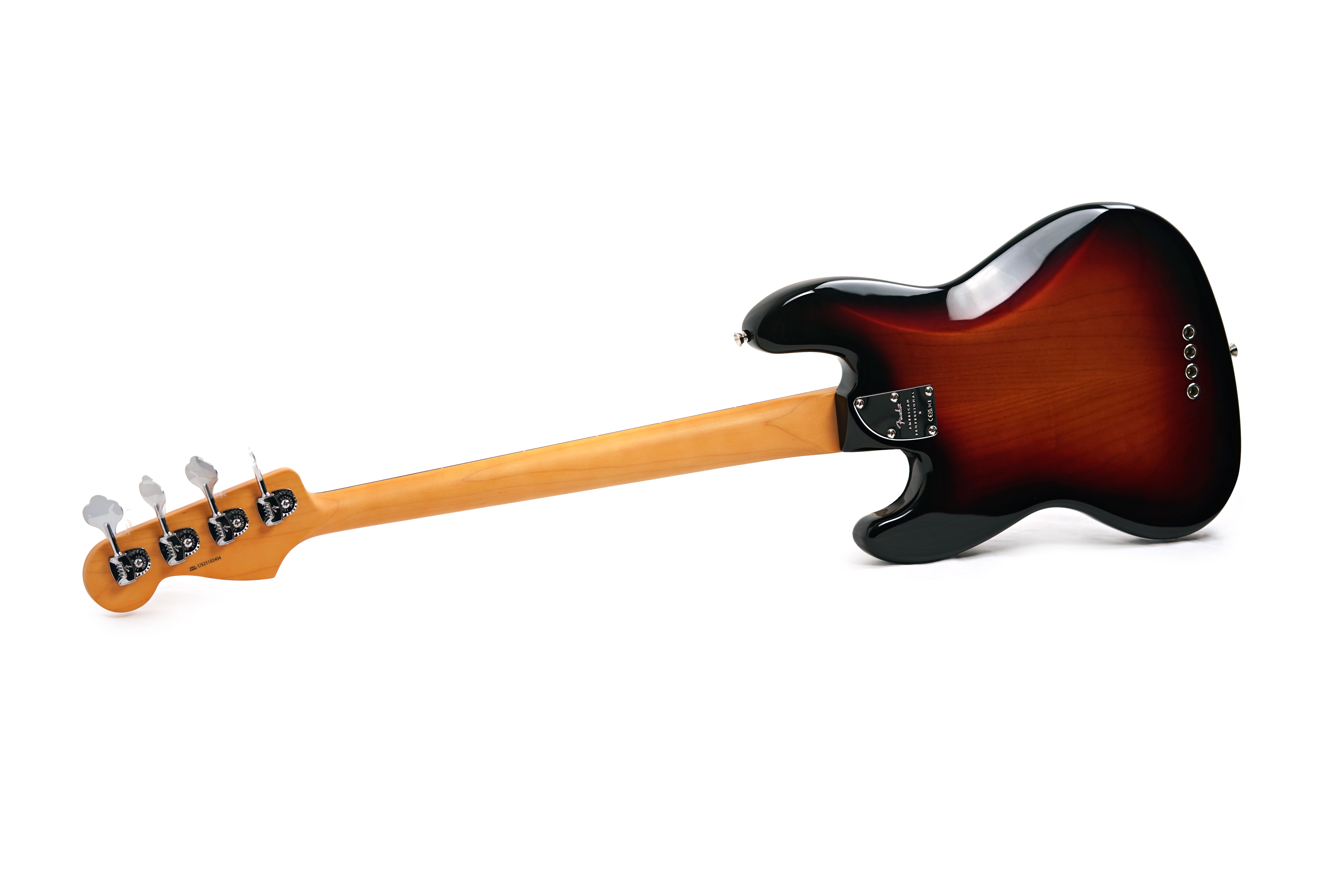 GUITARGUITAR Fender American Professional II Jazz Bass Fretless 3 Tone Sunburst Rosewood Fingerboard #US25102404