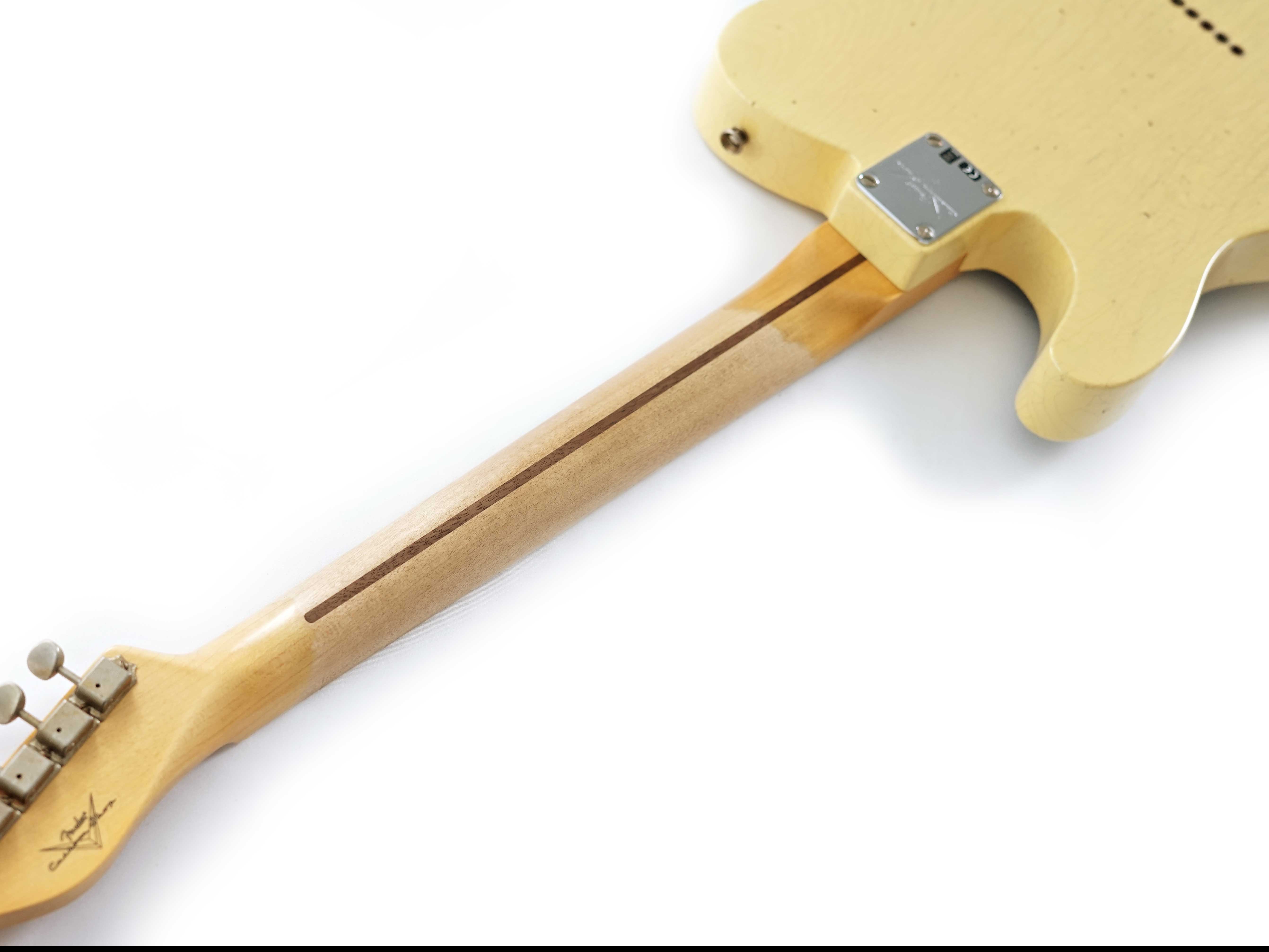 GUITARGUITAR Fender Custom Shop 1950 Double Esquire Journeyman Relic Faded Nocaster Blonde #R138580
