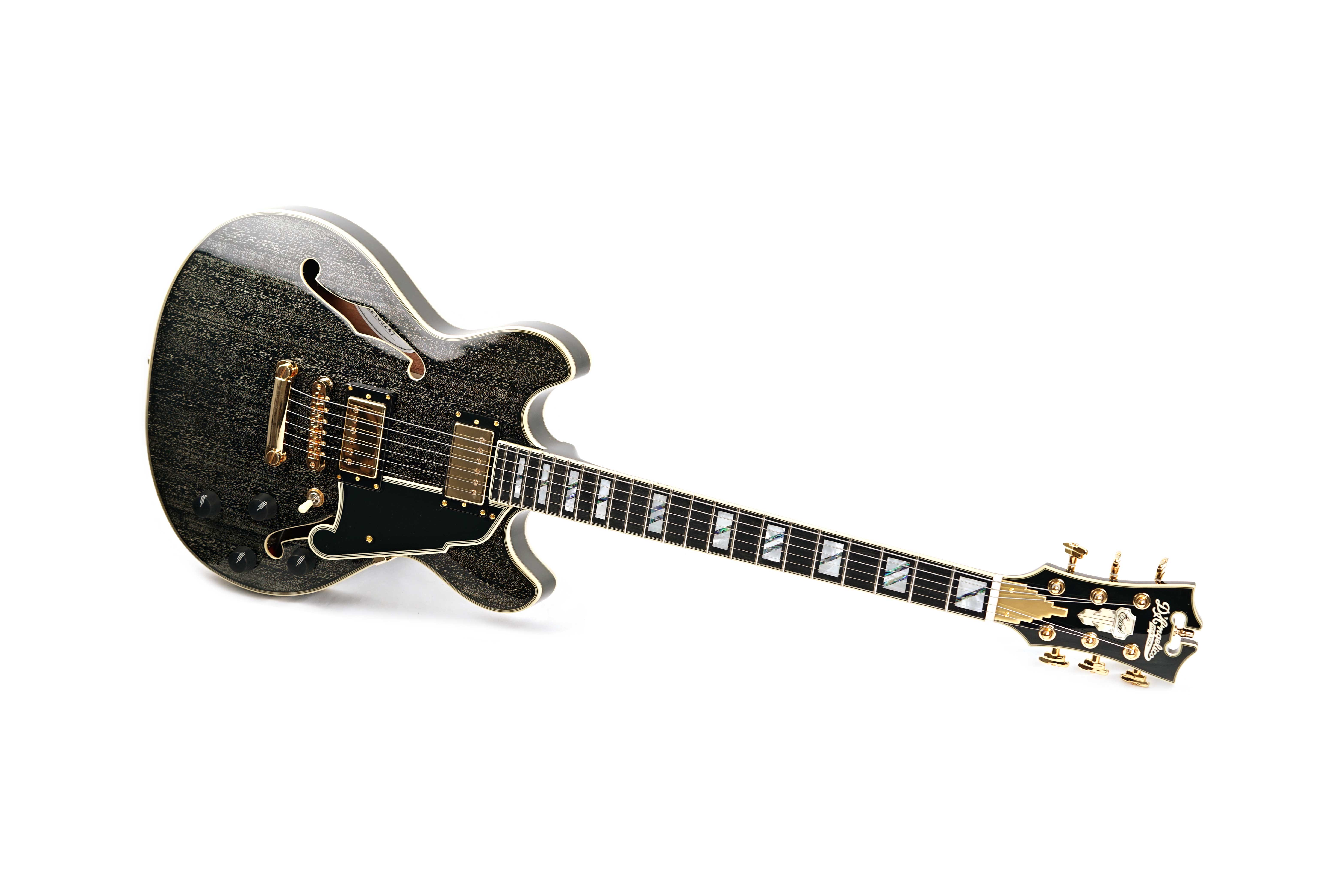 GUITARGUITAR D'Angelico Excel Mini DC Stop-Bar Black Dog