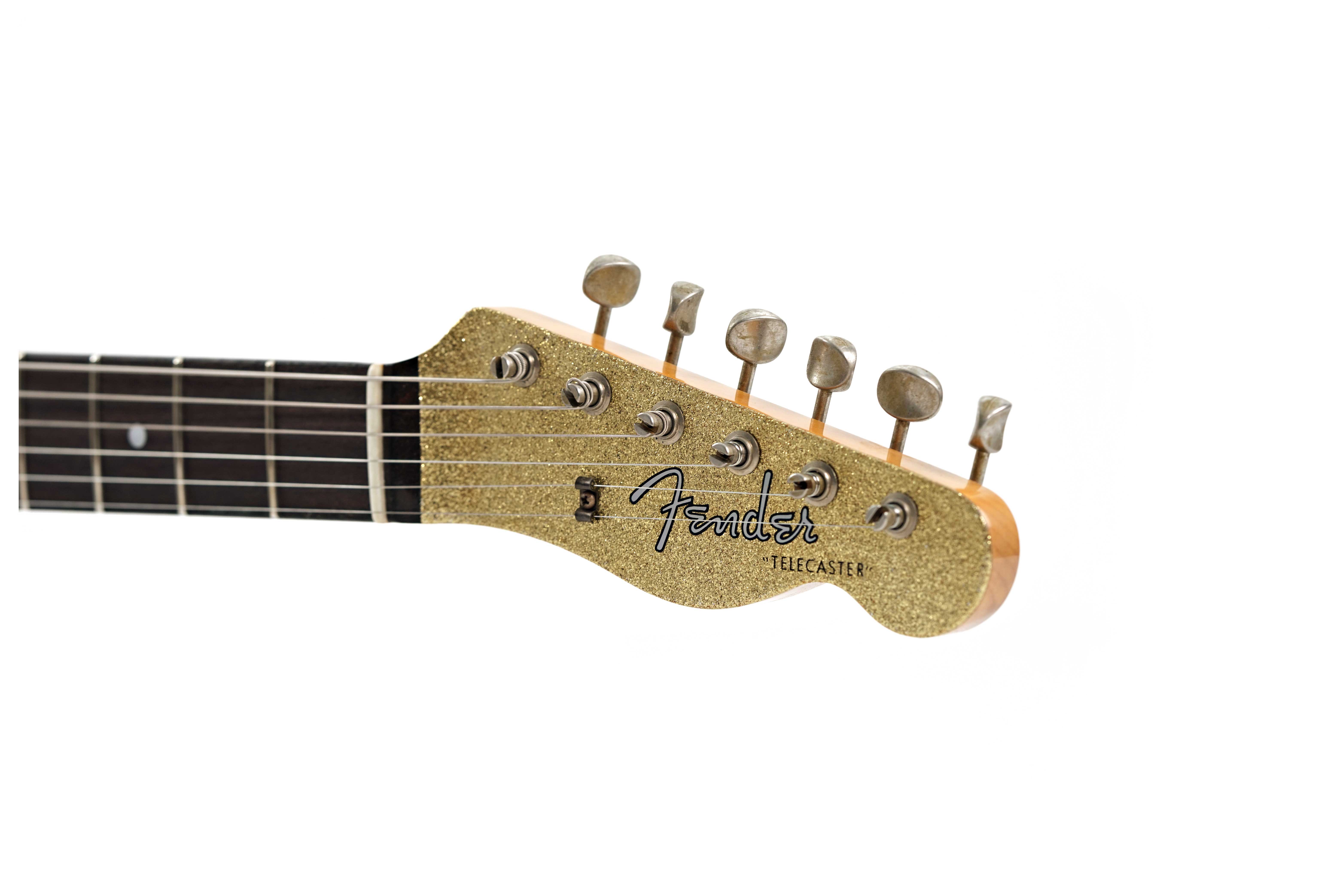 GUITARGUITAR Fender Custom Shop Limited Edition 1960 Telecaster Custom Jouneyman Relic Aged Gold Sparkle #CZ586071