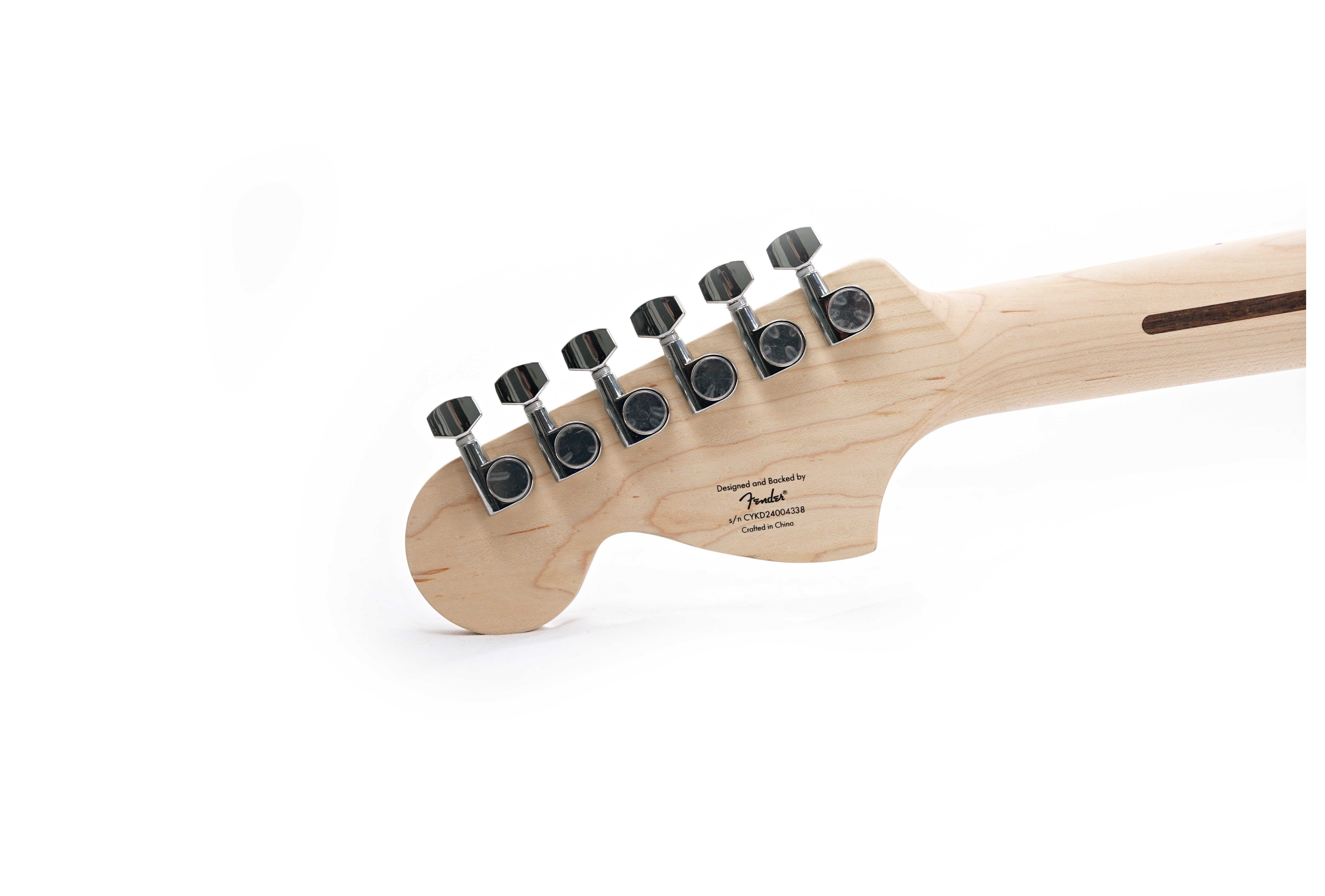 GUITARGUITAR Squier Affinity Series Jaguar White Pickguard Mystic Metallic Brown Maple Fingerboard