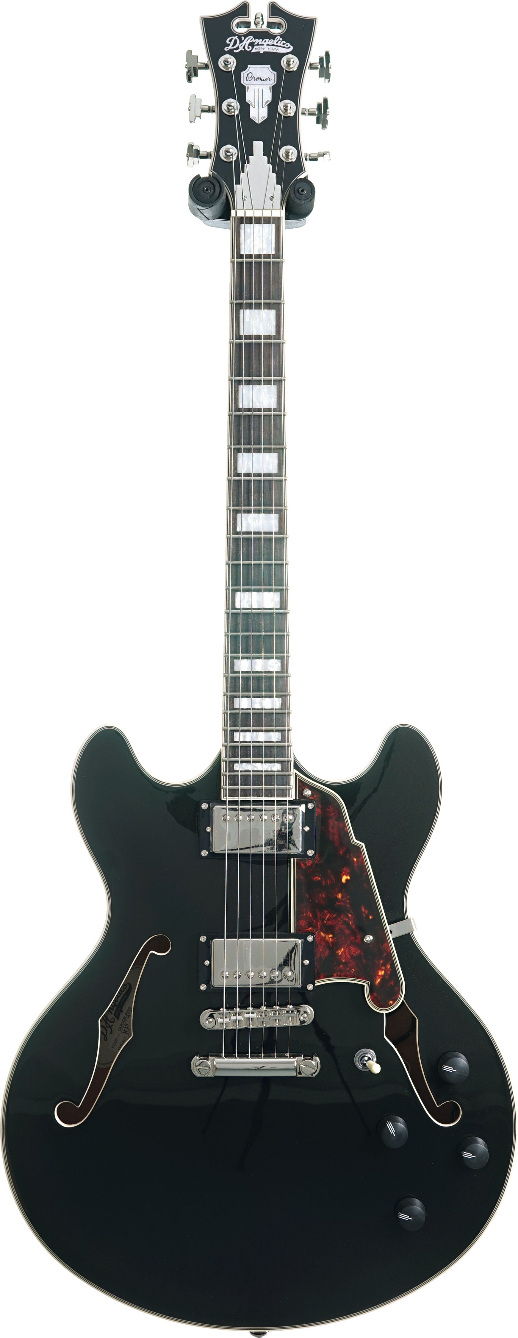 GUITARGUITAR D'Angelico Premier DC Stop Bar Black Flake