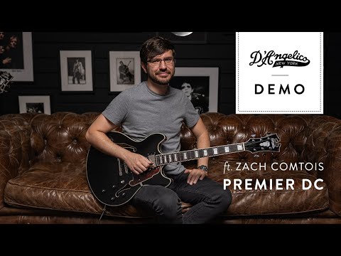 GUITARGUITAR D'Angelico Premier DC Stop Bar Black Flake