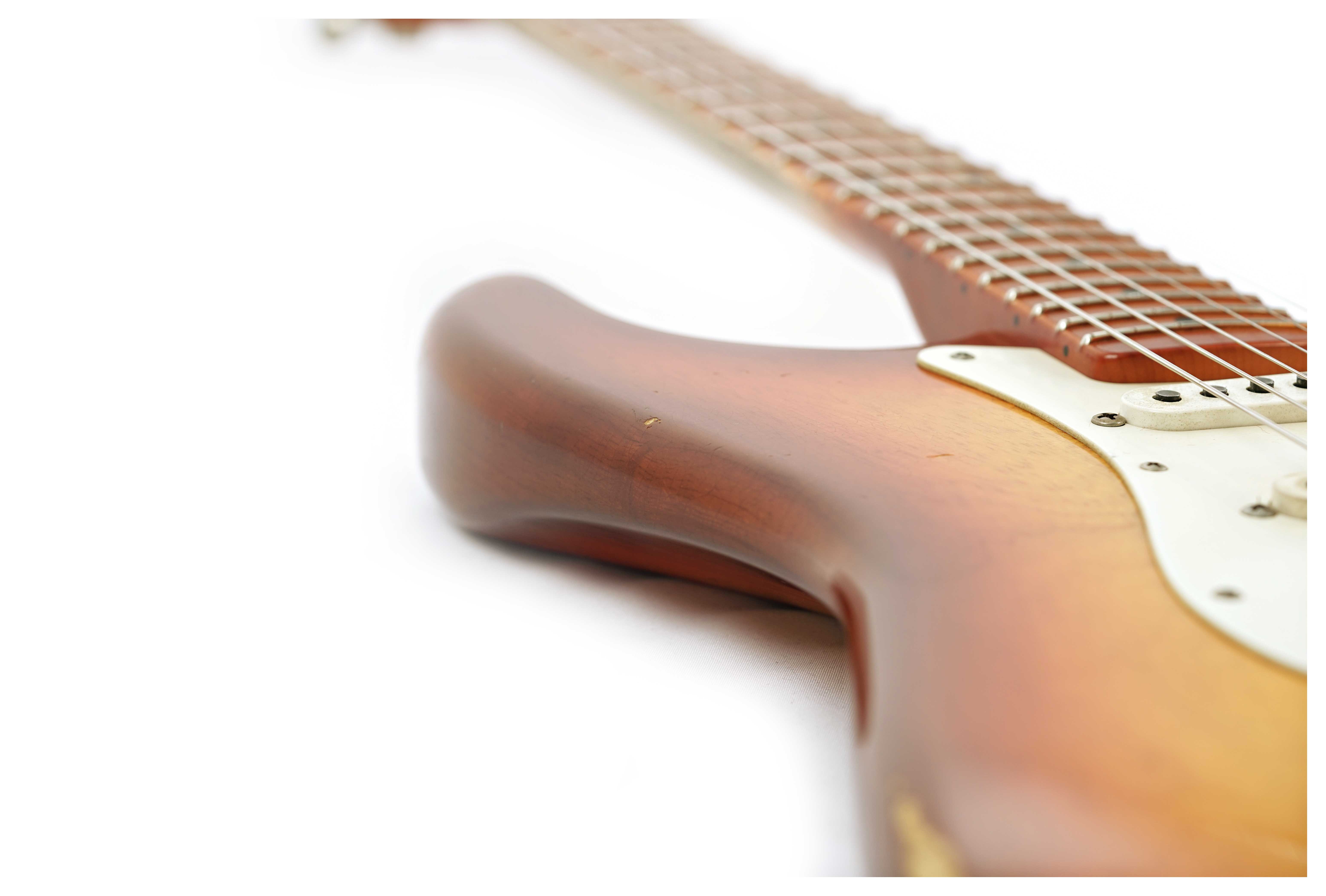 GUITARGUITAR Fender Custom Shop 1956 Stratocaster Journeyman Relic Transparent 3 Tone Sunburst Masterbuilt by Levi Perry #CZ565540