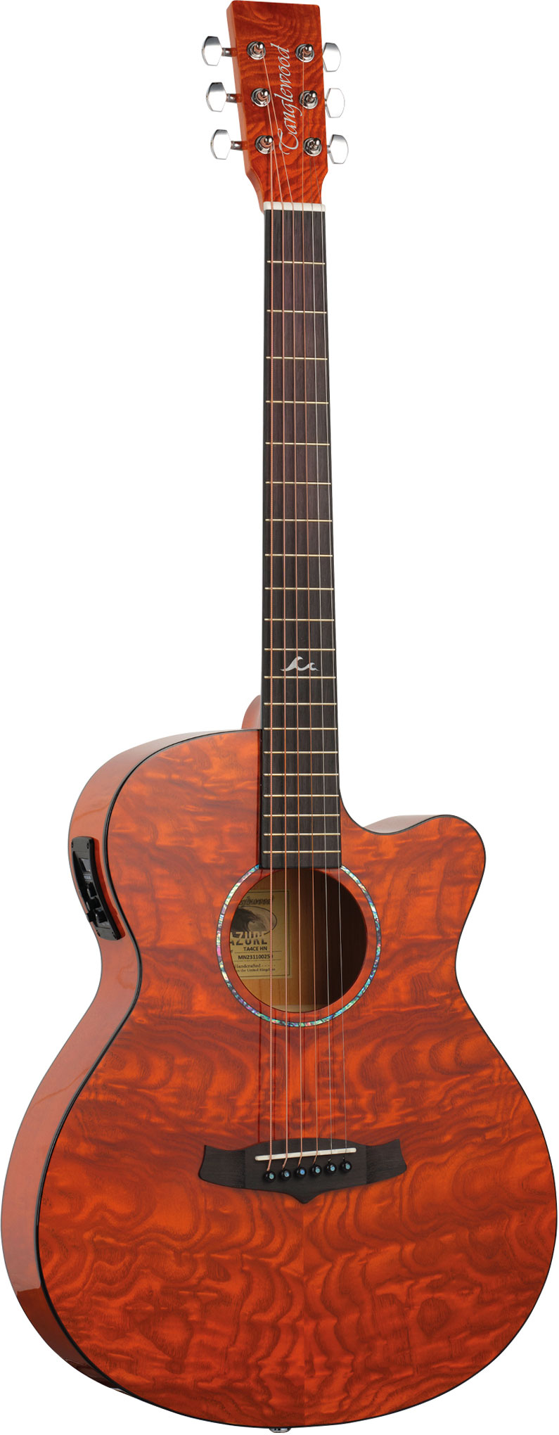 GUITARGUITAR Tanglewood TA4CEHN Electro Acoustic Super Folk Cutaway Shoreline Amber