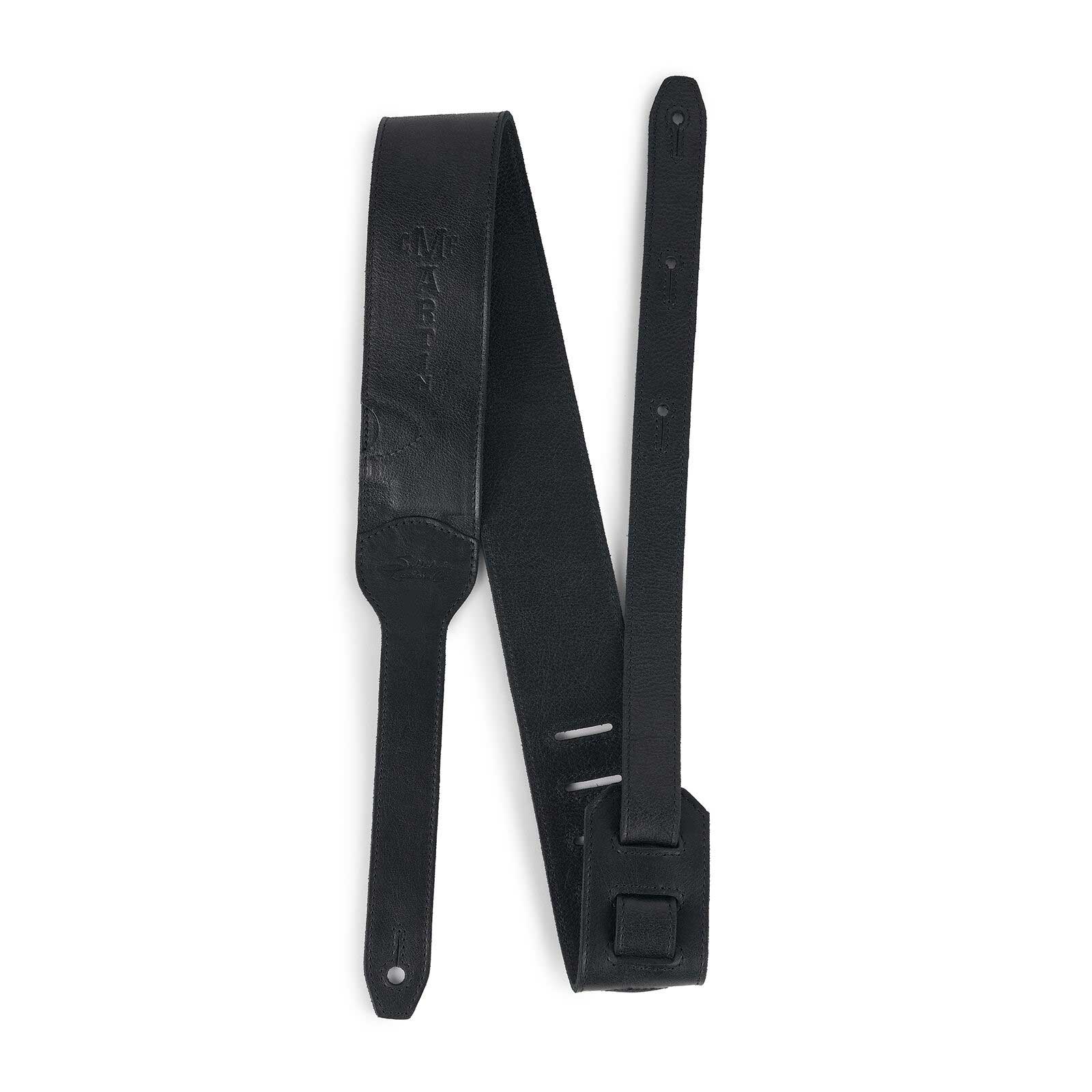 GUITARGUITAR Martin Luxe Saddleback Full Grain Leather Black Strap