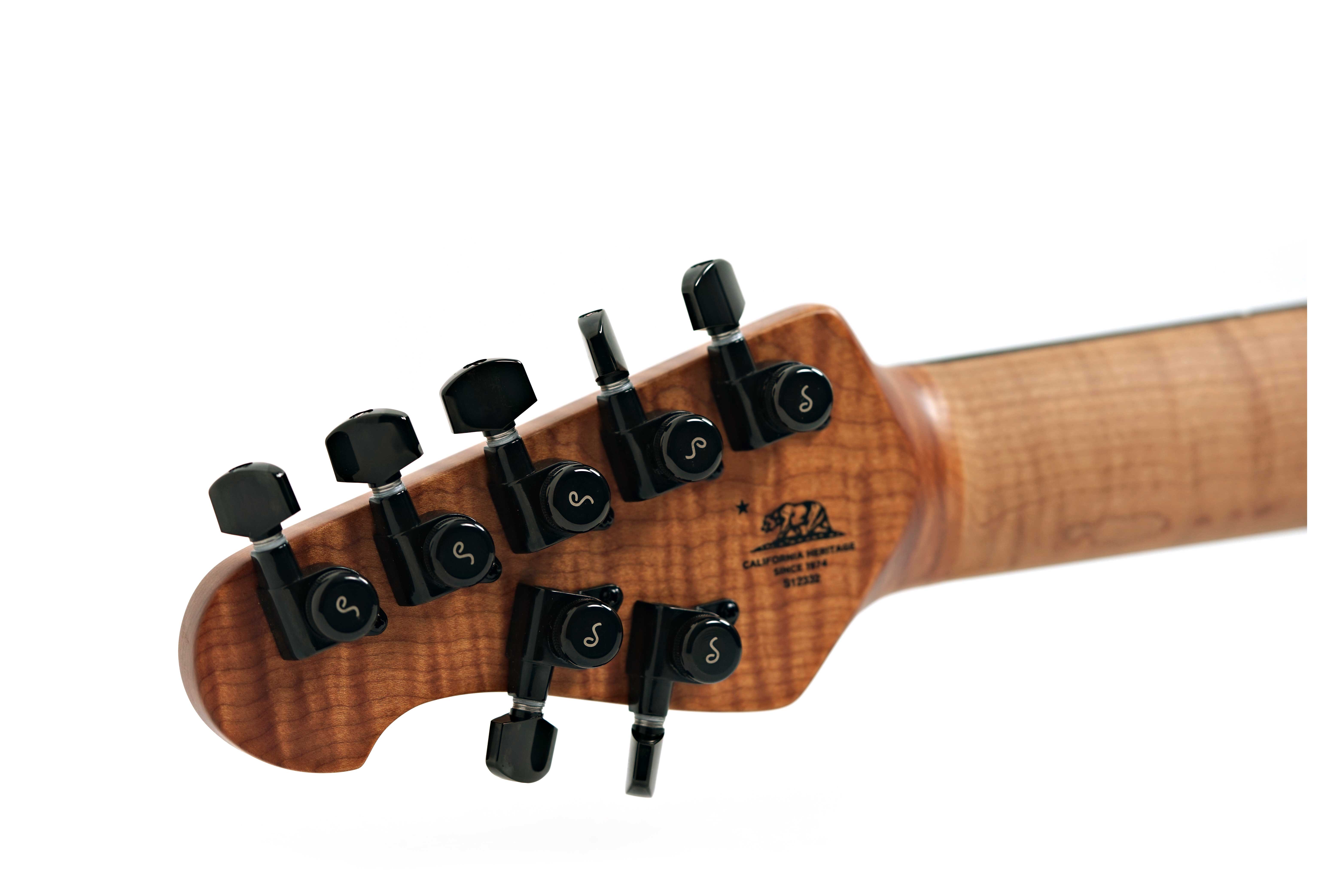 GUITARGUITAR Music Man Cutlass HH Trem 7 Jason Richardson Burl Ebony Fingerboard #S12332