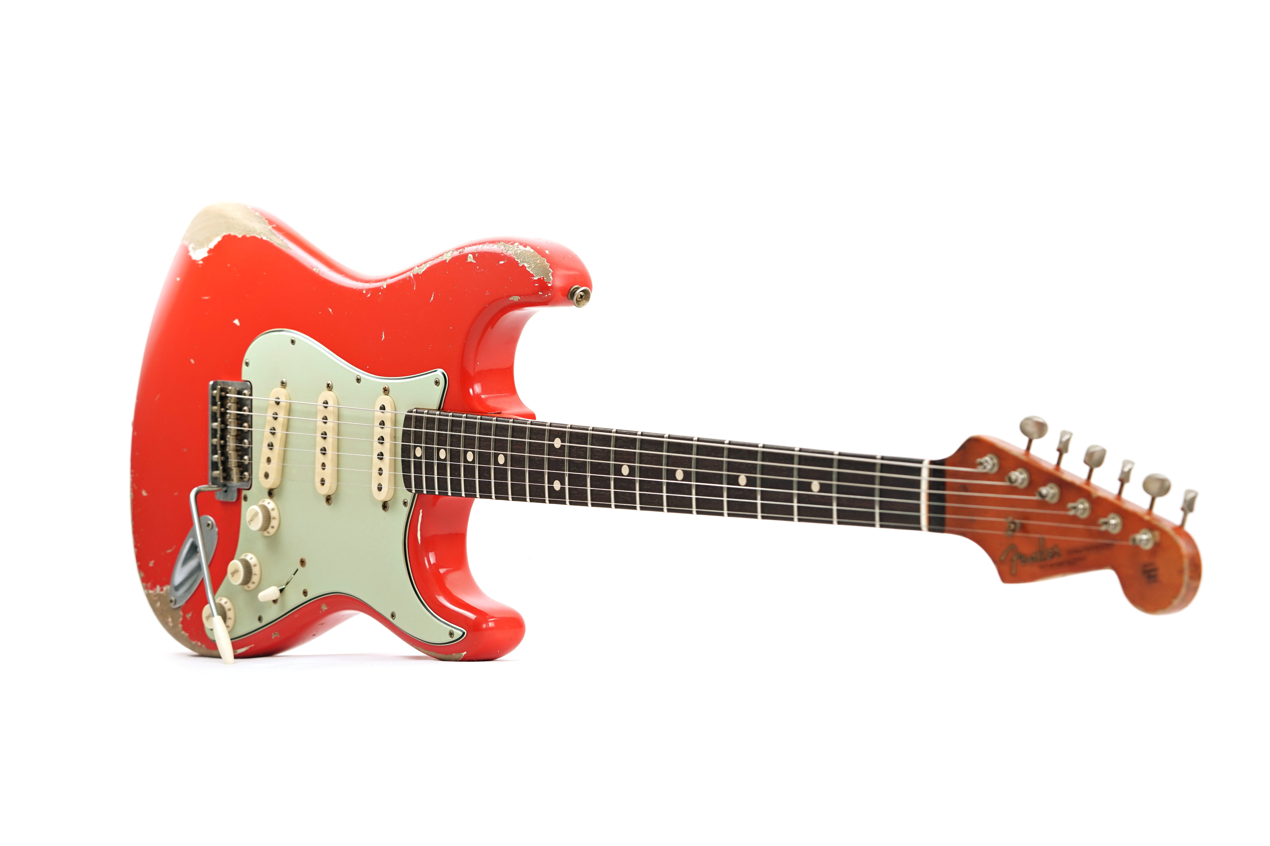 GUITARGUITAR Fender Custom Shop 61 Stratocaster Relic Fiesta Red Master Built by Levi Perry #R132225