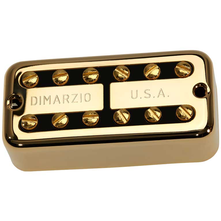 GUITARGUITAR DiMarzio PAF'Tron Neck Pickup Standard Spaced Gold Cover Black Insert Humbucker Pickup