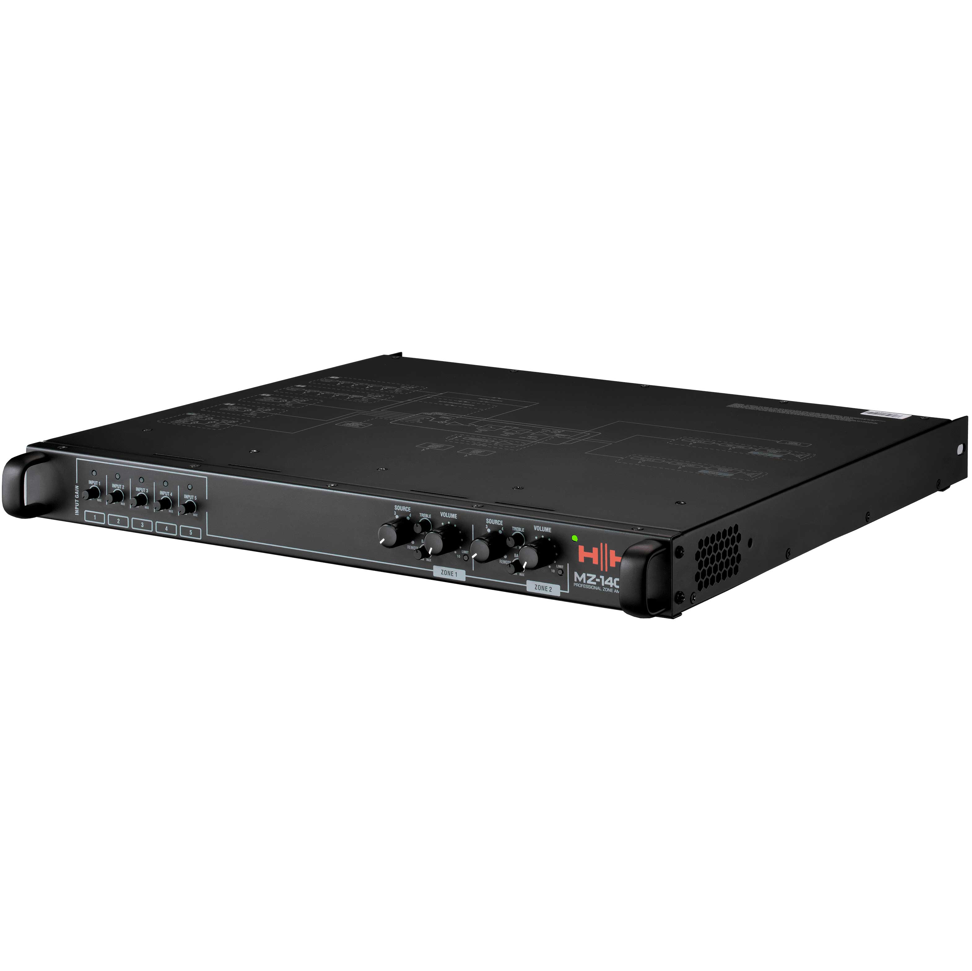 GUITARGUITAR HH MZ-140D Two Zone Matrix Power Amplifier